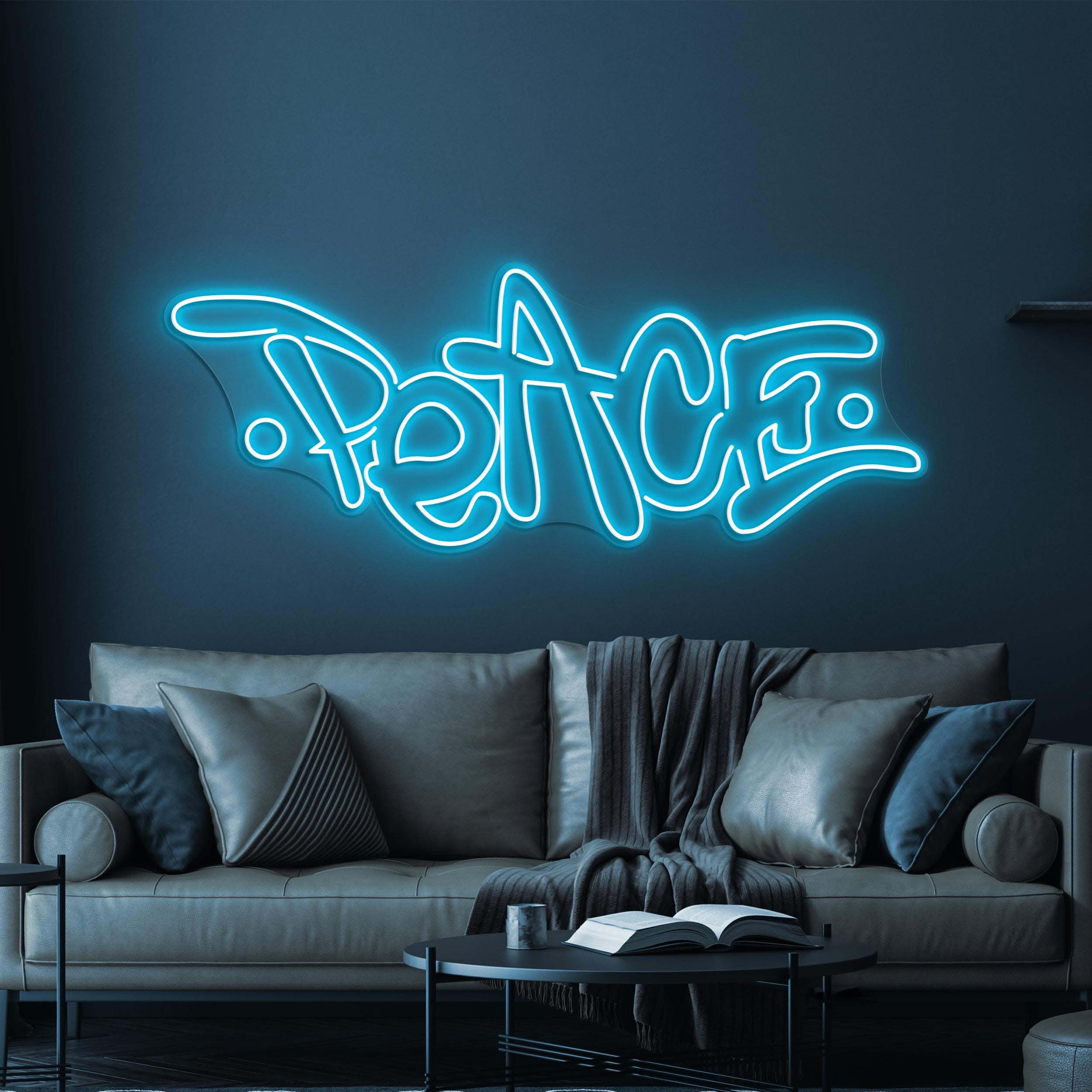 Peace Neon Sign, Peace LED Light, Positive Wall Decor, Custom Neon Sign, Home Wall Decor, Peace Neon Bar Sign, Game Room Decor, Love Sign