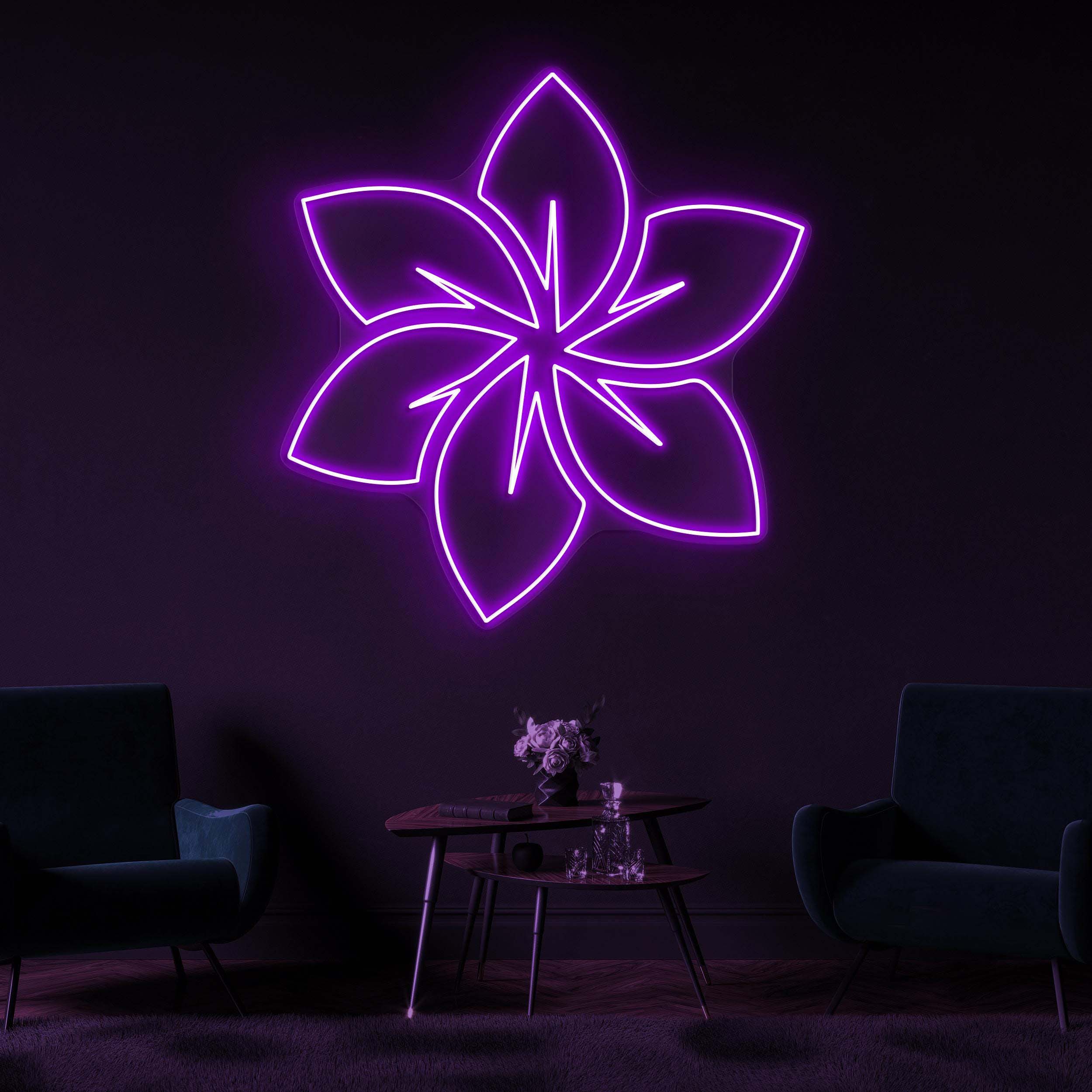 Flower Neon Sign, Flower LED Light, Floral Wall Decor, Flower Shop Wall Art, Wedding Parties Wall Art, Decor for Home, Party and Room, Gift