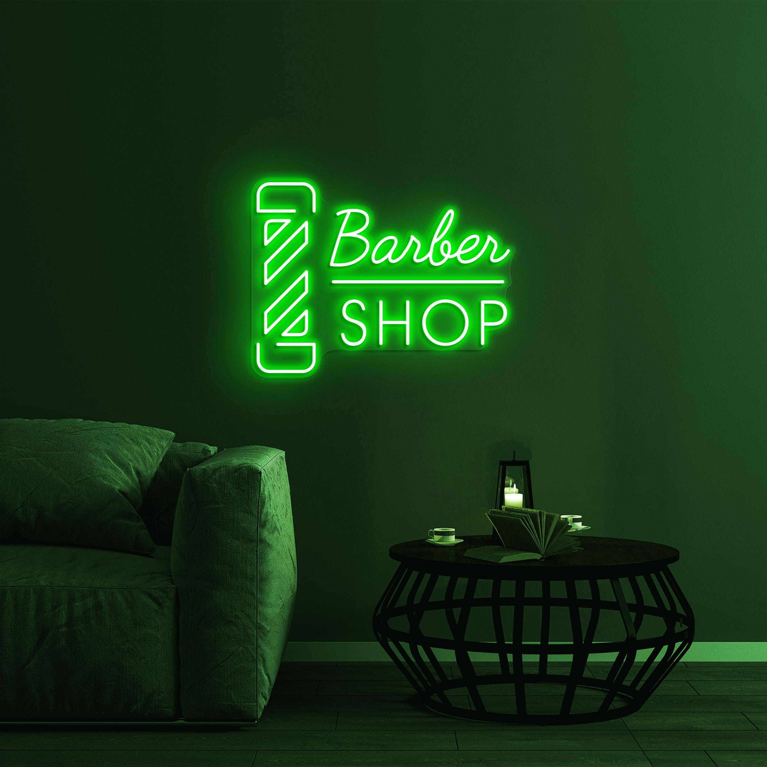Barber Shop Neon Sign, Barber Shop LED Light, Barber Wall Art, Haircut Sign, Beauty Salon Decor, Hair Beauty Bar Art, Shop Sign, Barber Gift