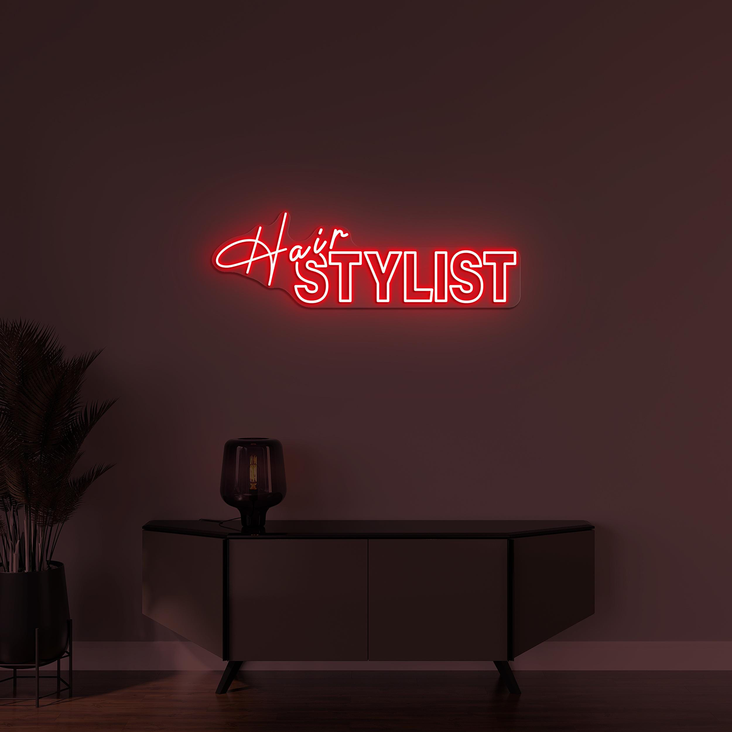 Hair Stylist Neon Sign, Hair Stylist LED Light, Hair Saloon Neon Decor, Barber Shop Wall Art, Beauty Salon Wall Decor, Hair Dressing Sign