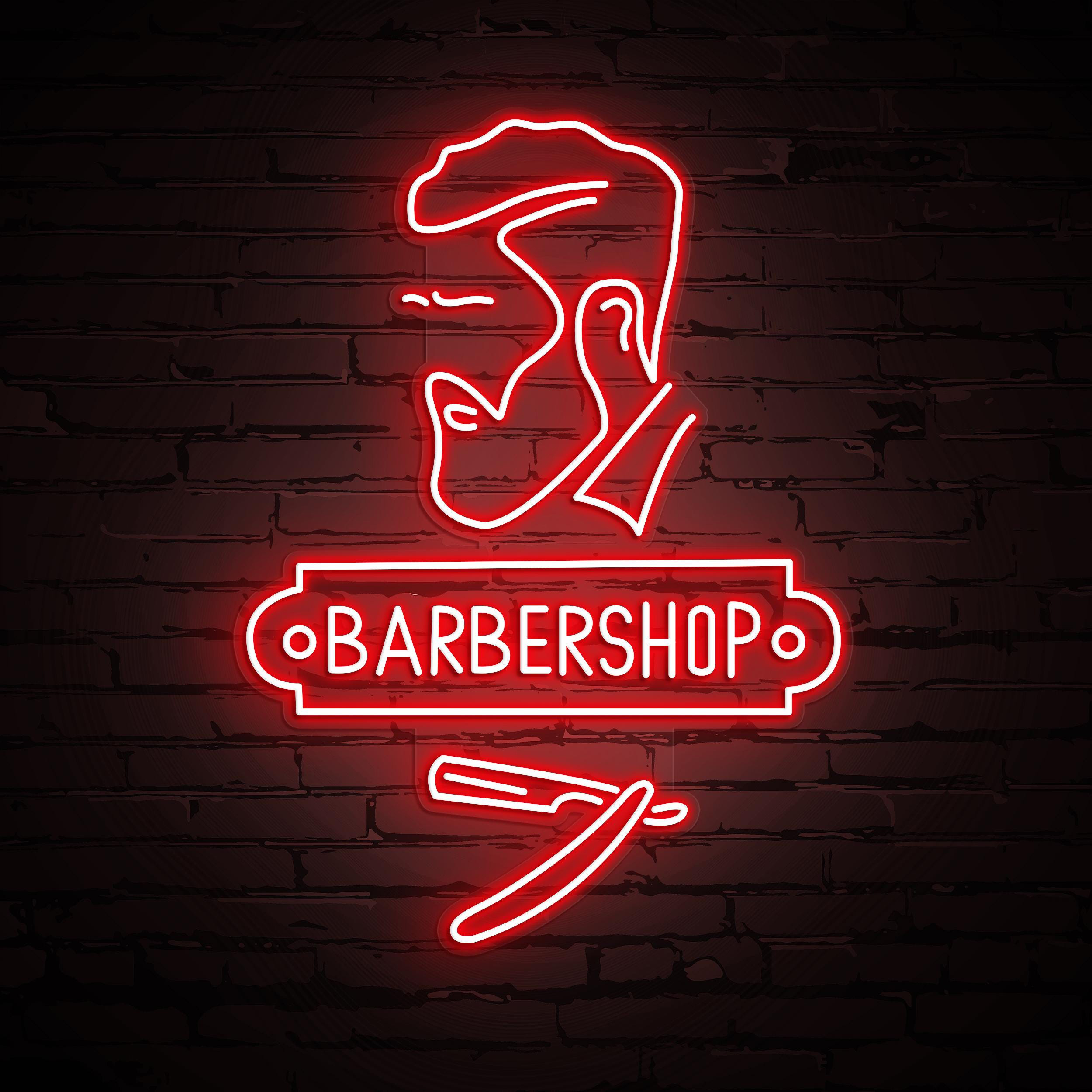 Barbershop Neon Sign, Barbershop LED Light, Hairdressing Salon LED Sign, Custom LED Art, Salon & Barber Shop Decoration, Barbershop Wall Art