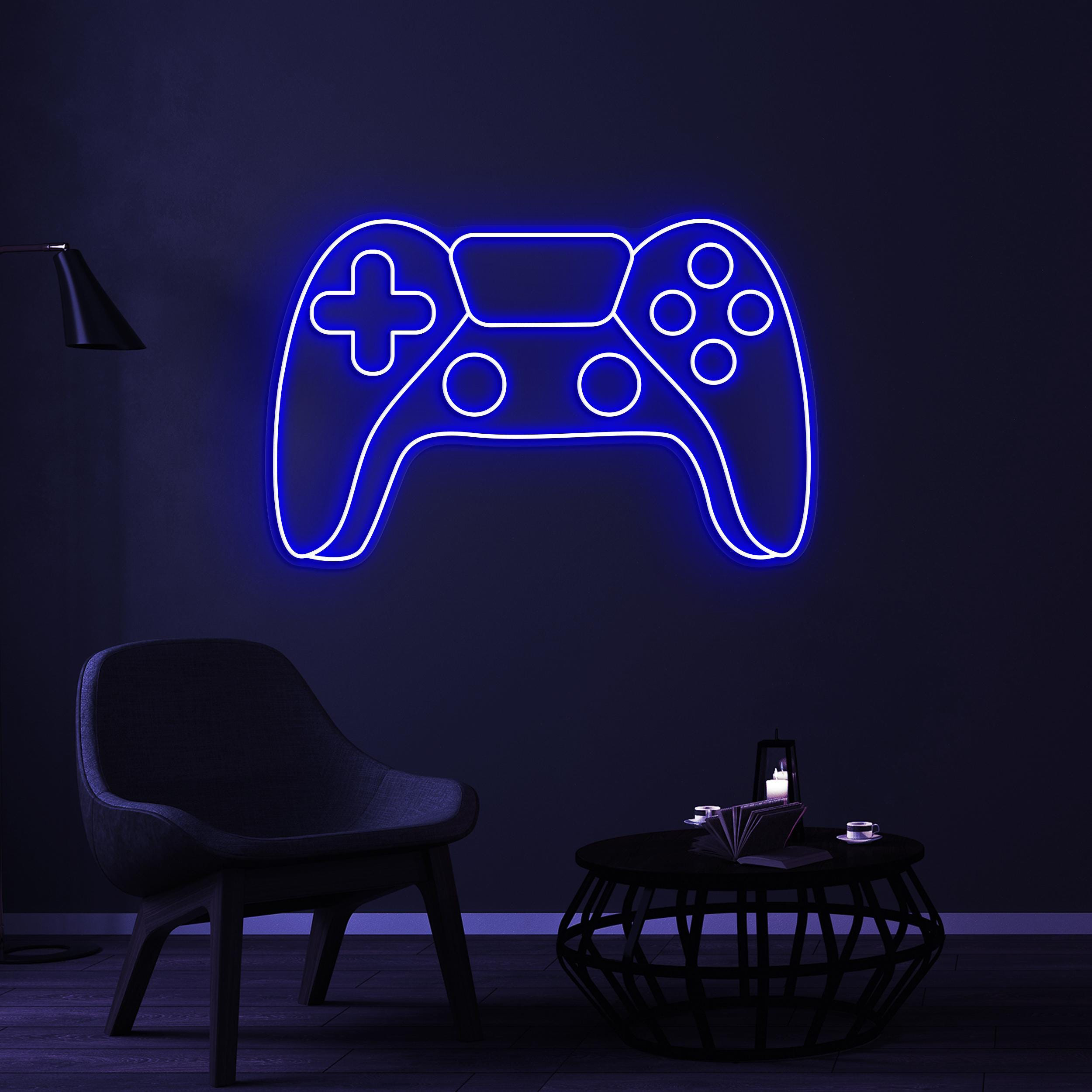 Game Controller Neon Sign, Game Console LED Light, Game Zone Wall Decor, Gift For Boy Room, Joystick LED Light, Game and Kids Room Decor