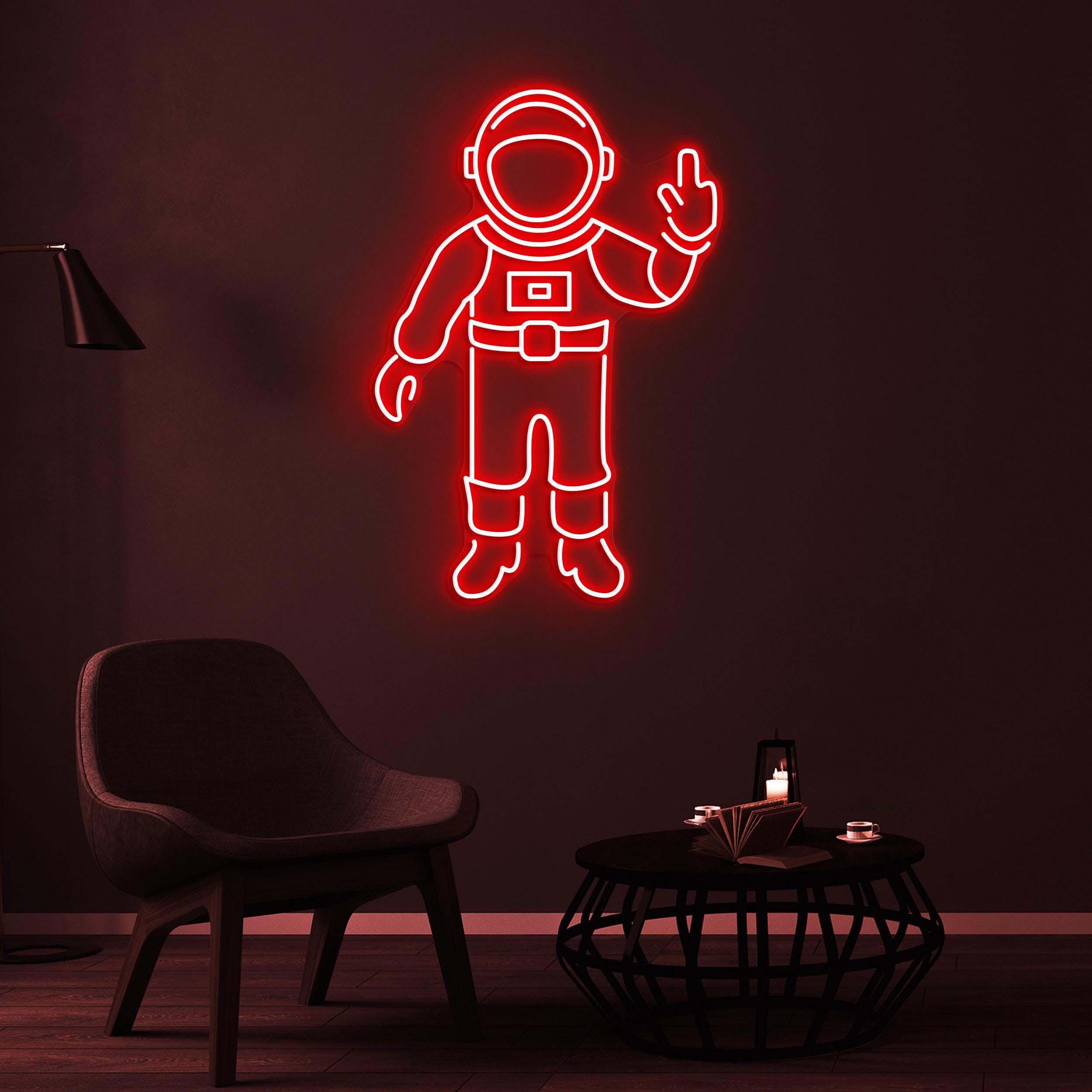 Astronaut Neon Sign, Astronaut LED Light, Space Wall Art, Astronaut Neon Light, Space Man Neon Sign, Game Room Wall Art, Kids Room Decor