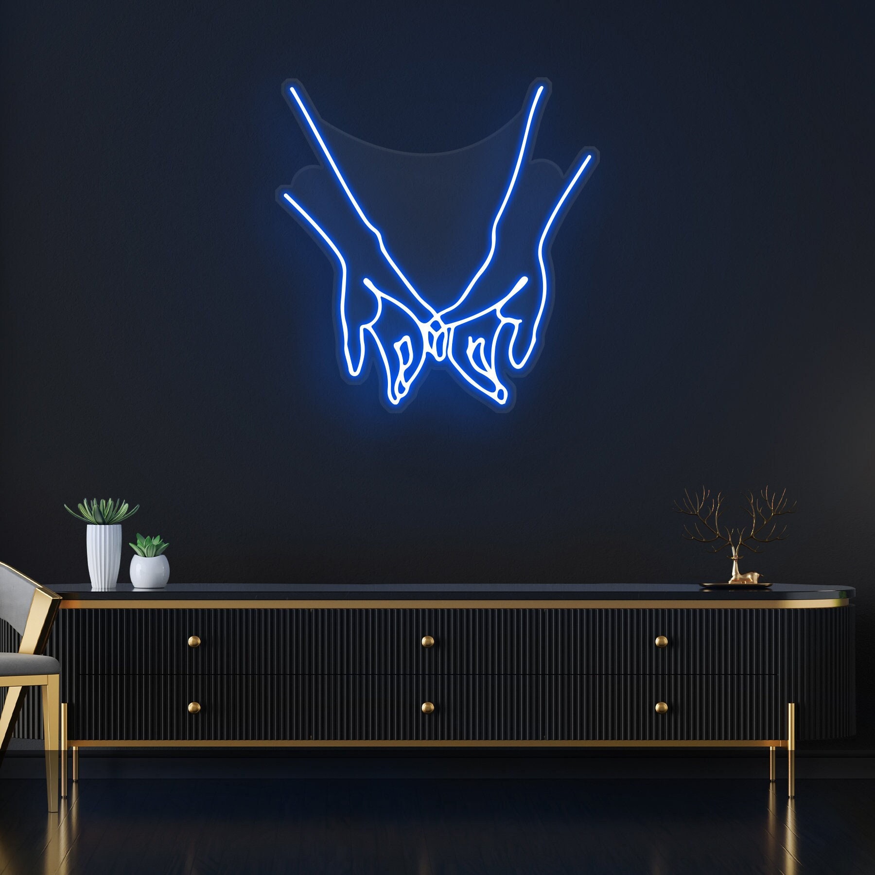 Pinkie Promise Neon Sign, Custom Neon Light, Promise Hand Design, Bedroom Decor, Wedding Party Favors, Home Decor, Gifts for Her, Neon Art