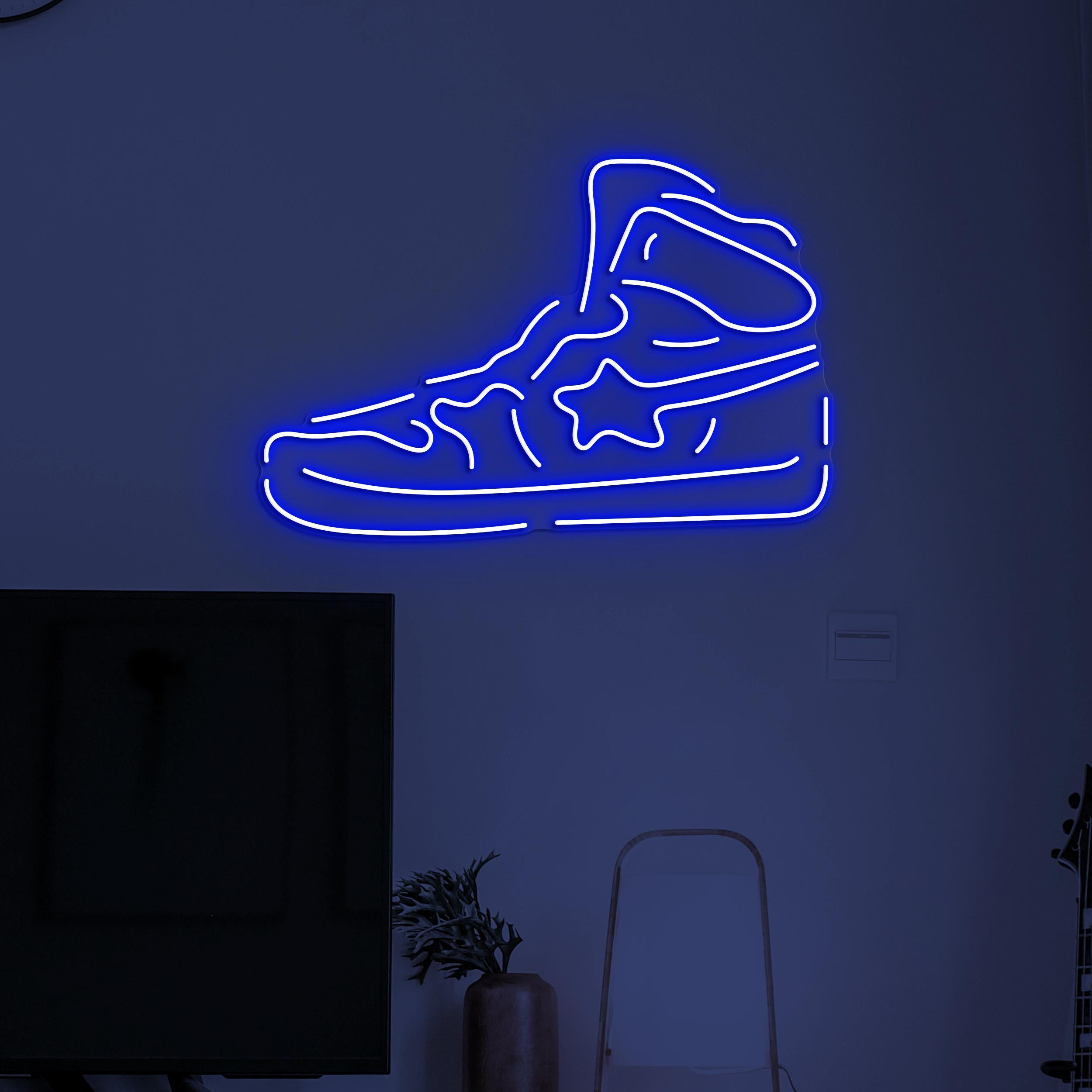 Sneaker Neon Sign, Sneaker LED Light, Sneaker Led Wall Art, Sneaker Shop Wall Decor, Home, Cafe and Bar Neon Light, Gift For Sneaker Lover