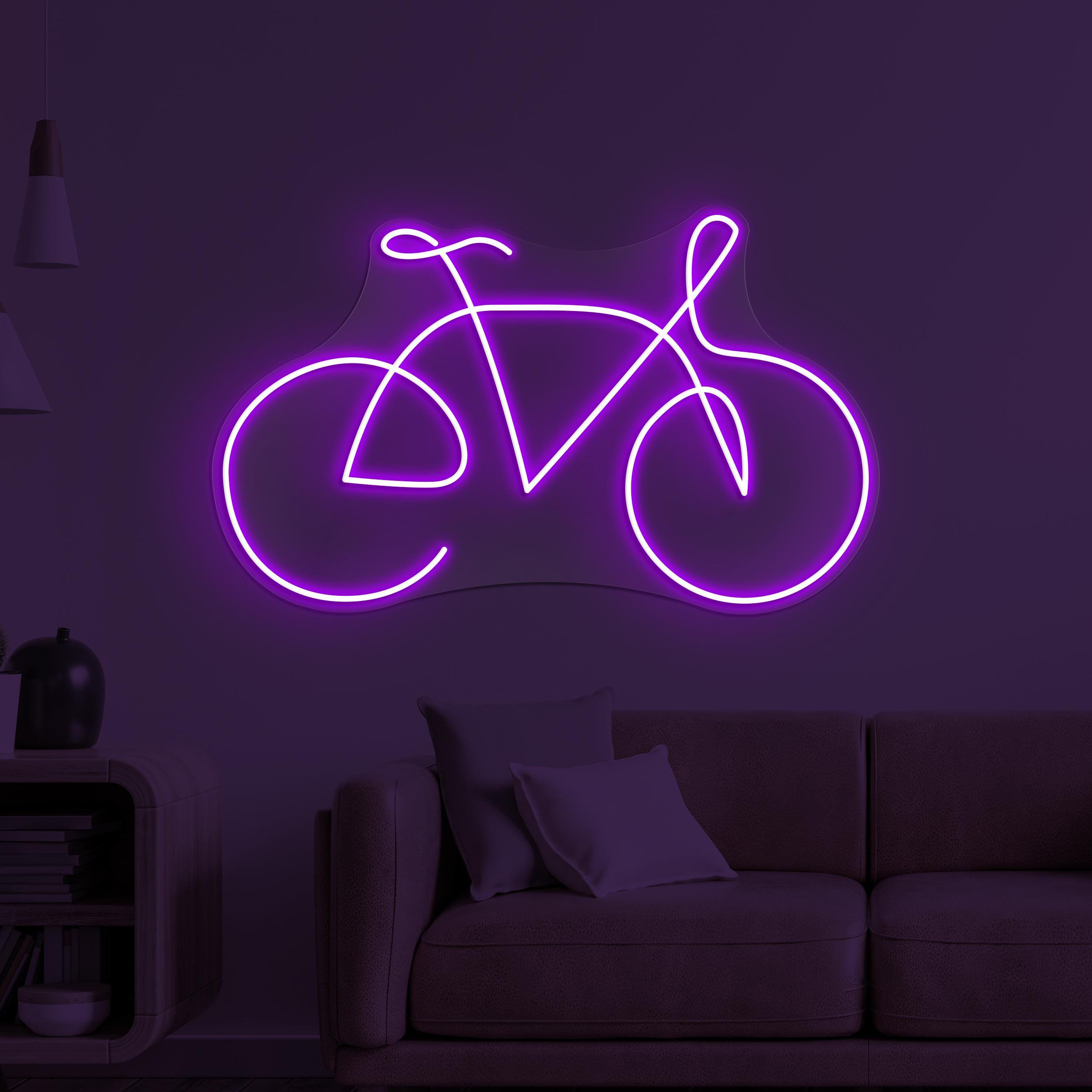 Bicycle Neon Sign, Bicycle LED Light, Toys Shop Neon Art, Cycling Wall Decor, Home Wall Light, Game Room & Kids Room Decor, Lounge Led Sign
