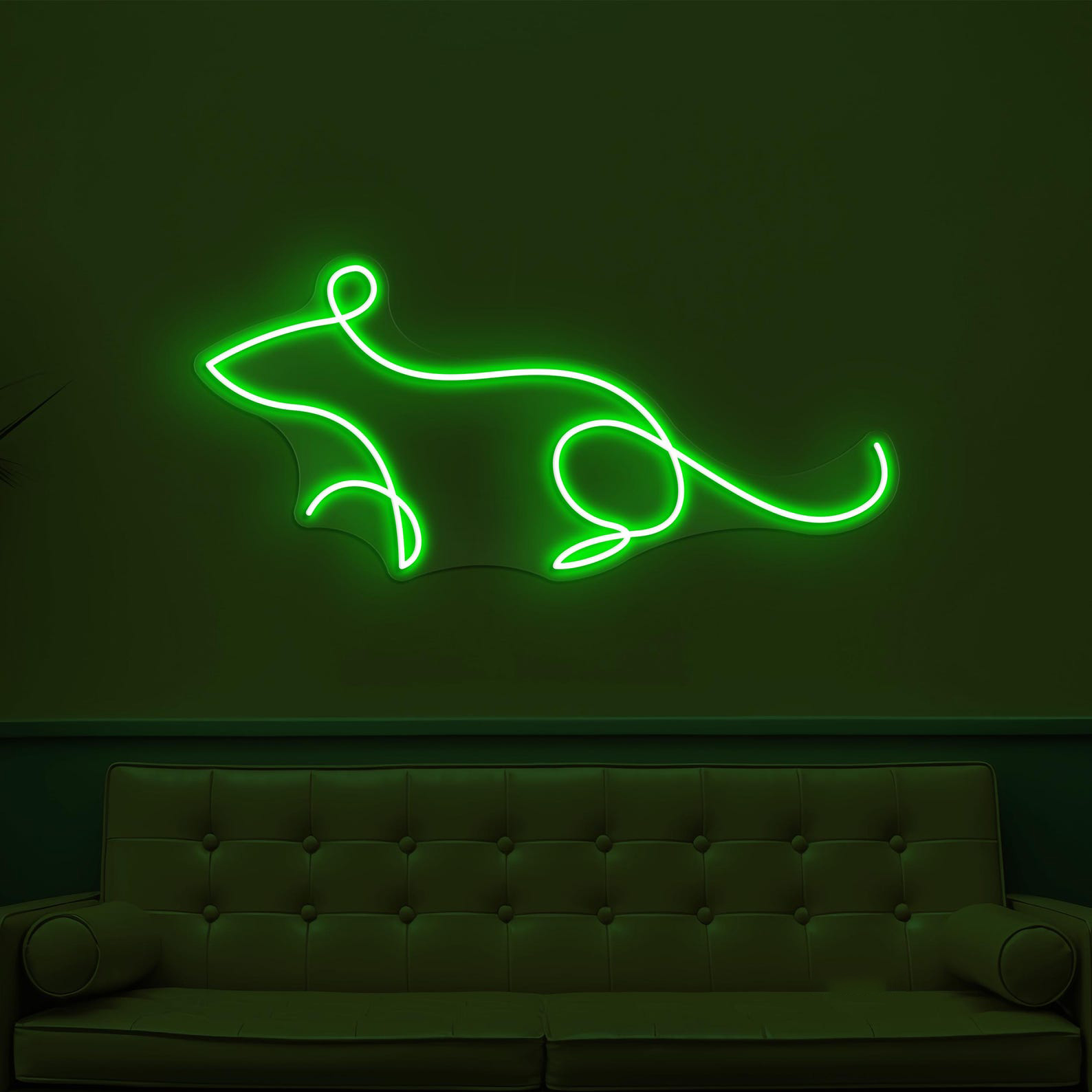 Mouse Neon Sign, Mouse LED Light, Kids Room Wall Decor, Wildlife Wall Art, Rat Neon Light, Led Neon Art, Animal Shop Light, Cute Rat Sign