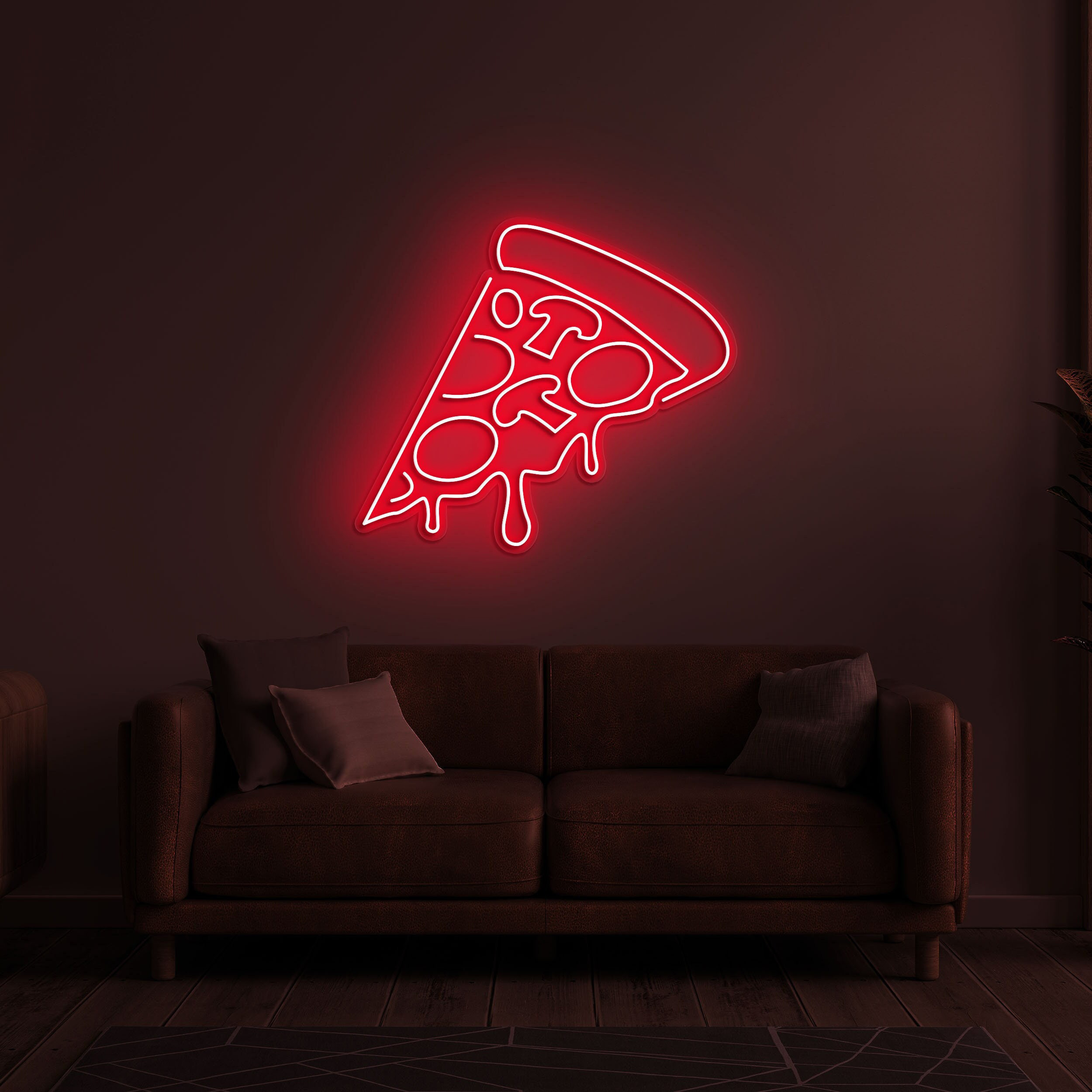 Pizza Neon Sign, Pizza LED Light, Home and Kitchen Decor, Wall Art for Pizza Lovers, Birthday or Lover's Gift, Bedroom and Restaurant Decor