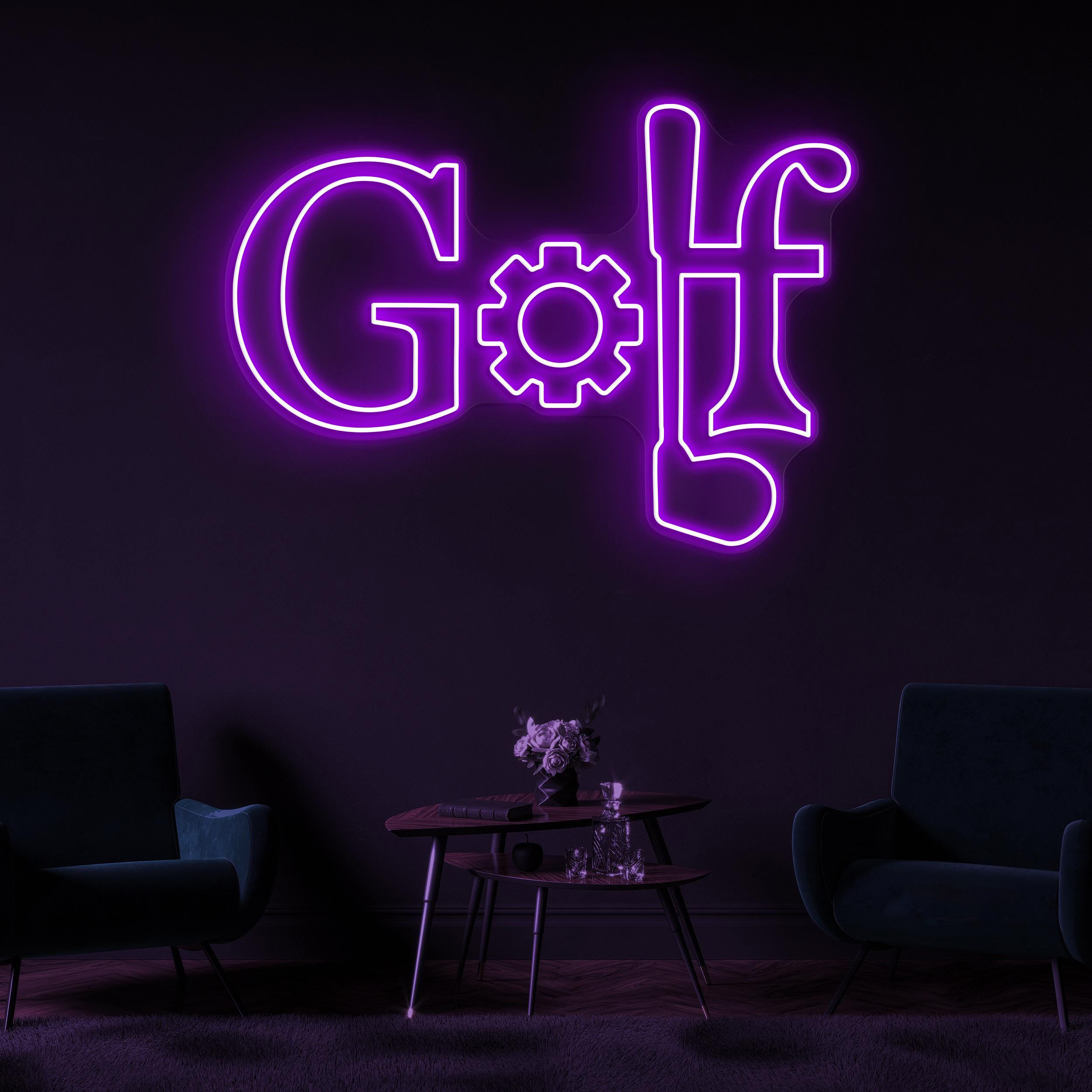 Golf Neon Sign, Golf LED Light, Golf Gear Wall Decor, Game Room Wall Art, Sports Shop Wall Decor, Golf Club Neon Light, Golf Logo Led Sign