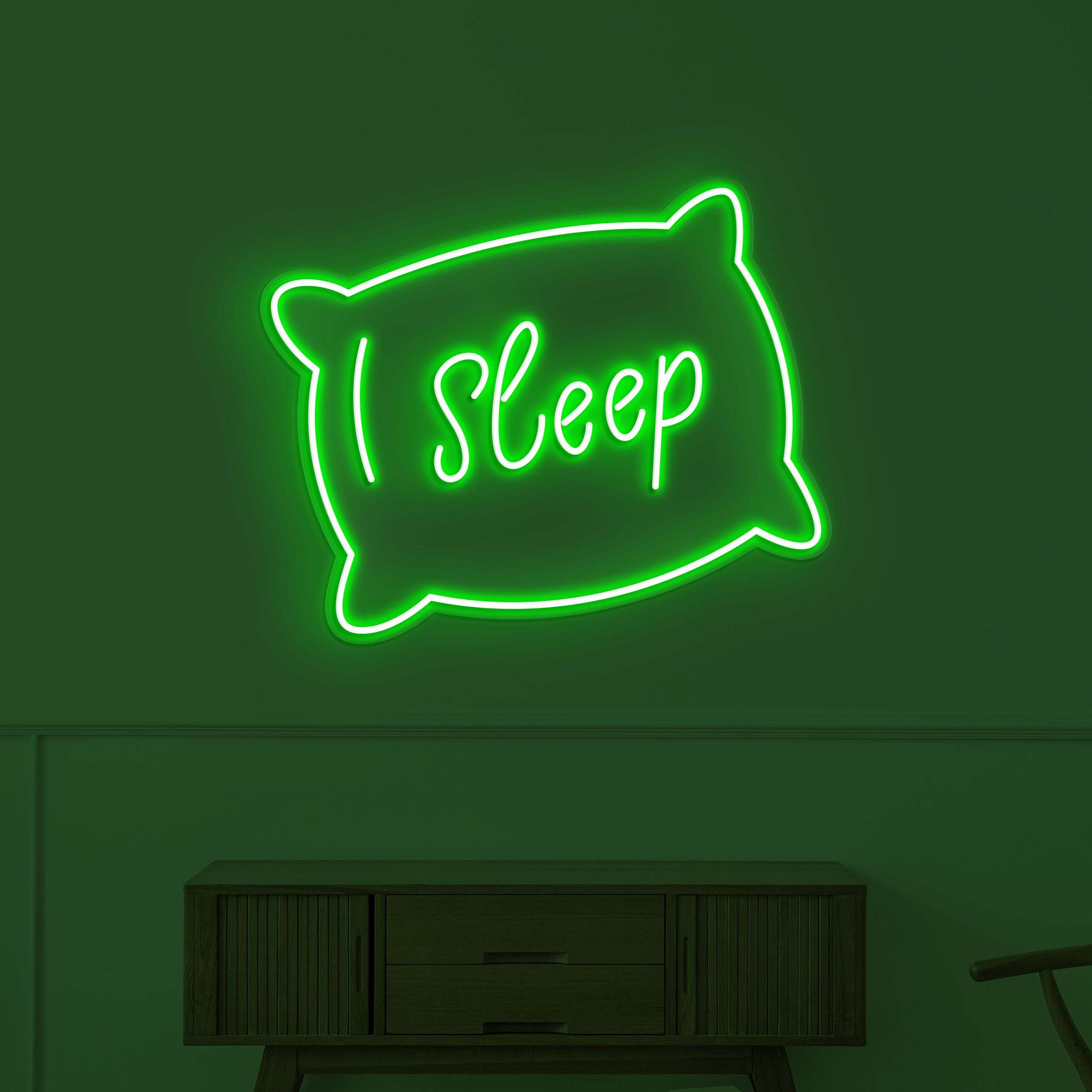 Sleep Neon Sign, Sleep LED Light, Pillow Wall Decor, Sleep Pillow Wall Art, Home Wall Light, Personalized  Neon Sign, Bedroom Neon Light