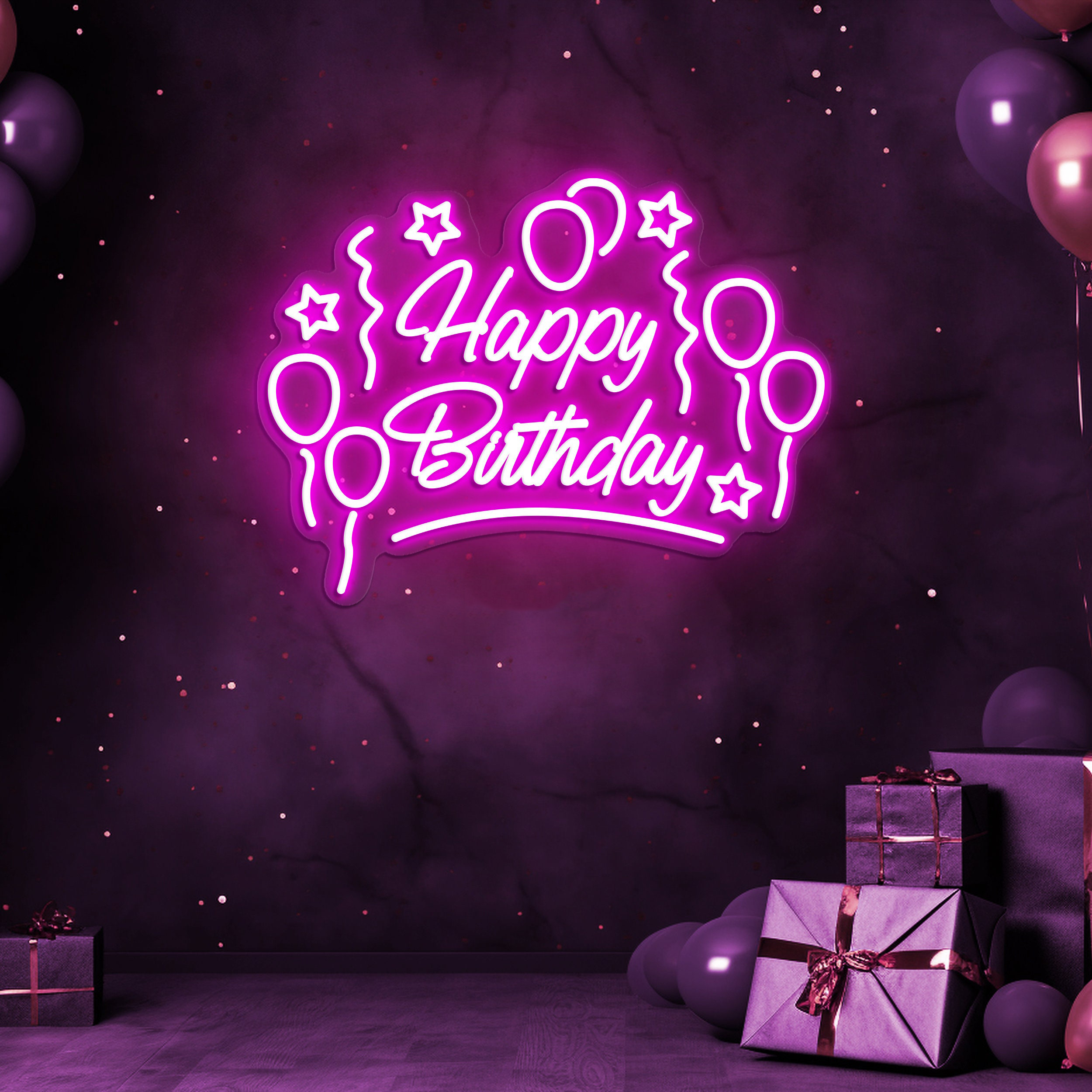Happy Birthday Neon Sign, LED Light Decoration, Make Every Birthday Memorable, Birthday decor, Party decor, Backdrop sign, Birthday decor