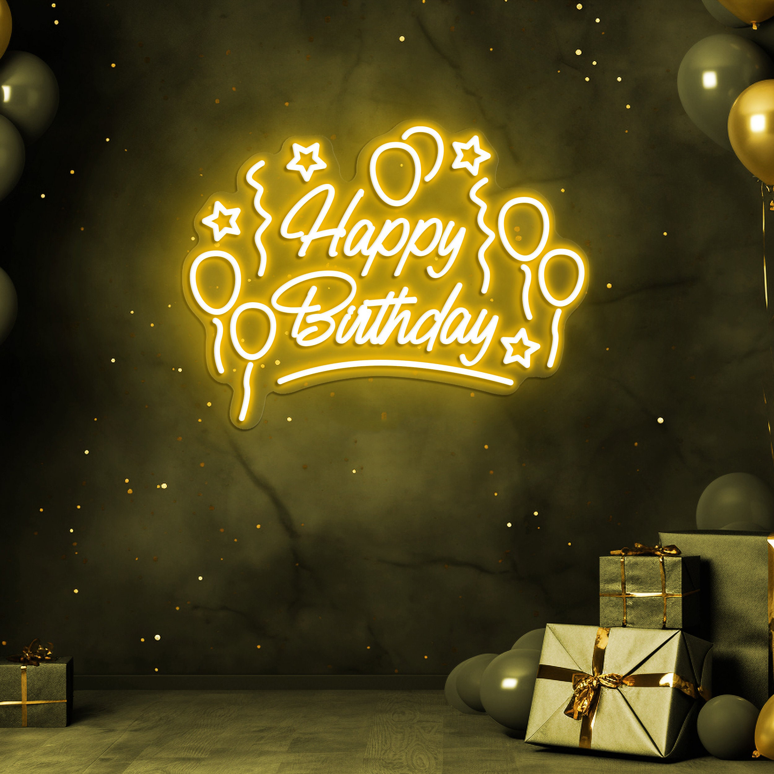 Happy Birthday Neon Sign, LED Light Decoration, Make Every Birthday Memorable, Birthday decor, Party decor, Backdrop sign, Birthday decor