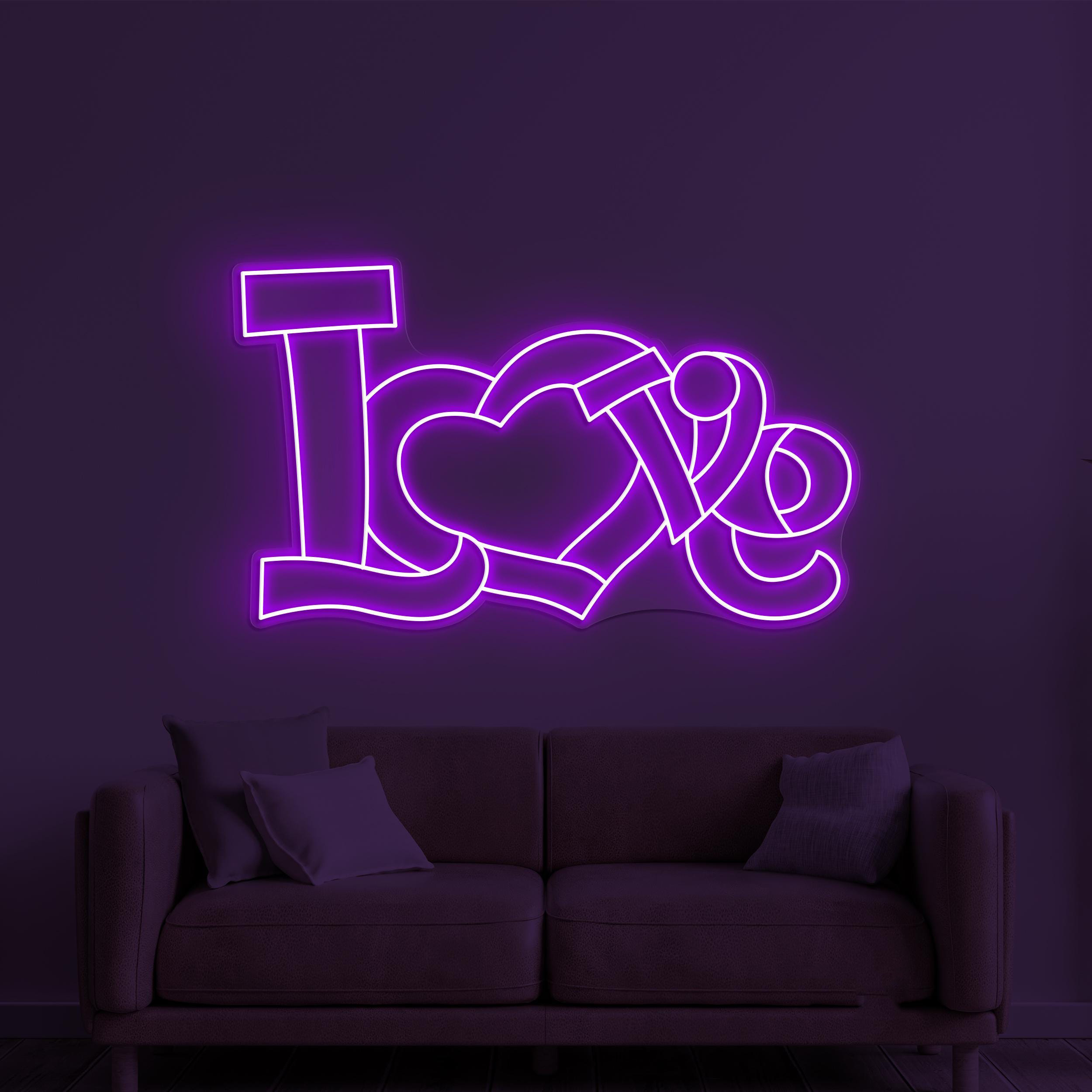 Love Neon Sign, Love LED Light, Love Logo Wall Art, Wedding Party Decor, Couple Neon Light, Romantic Neon Sign, Custom Neon Art, Couple Gift