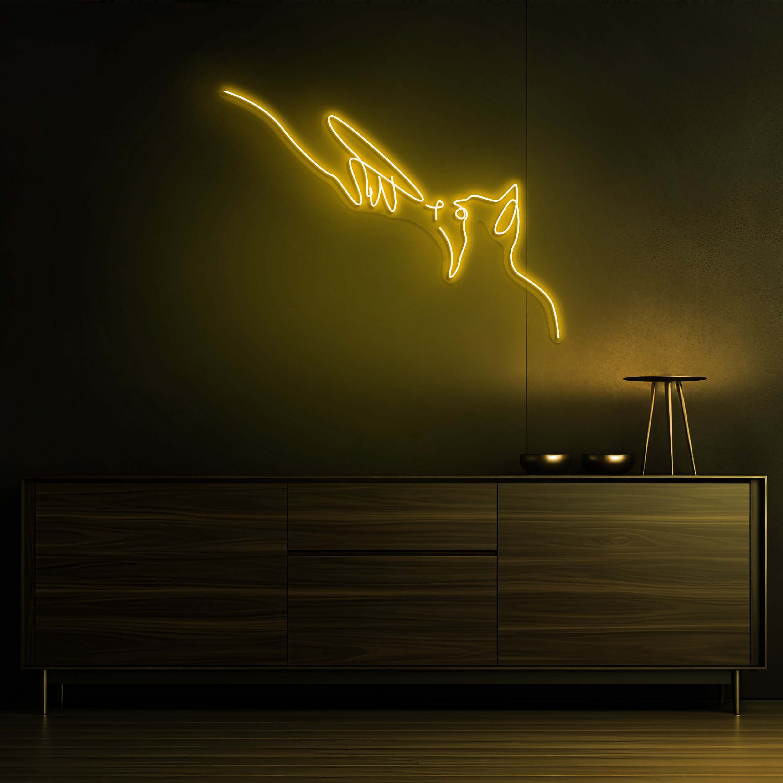 Cat Line Art Neon Light, Loving Cat LED Neon Sign, Neon Cat and Owner Wall Art,Animal Room Decor, Nursery Wall Art, Children Room Home Decor