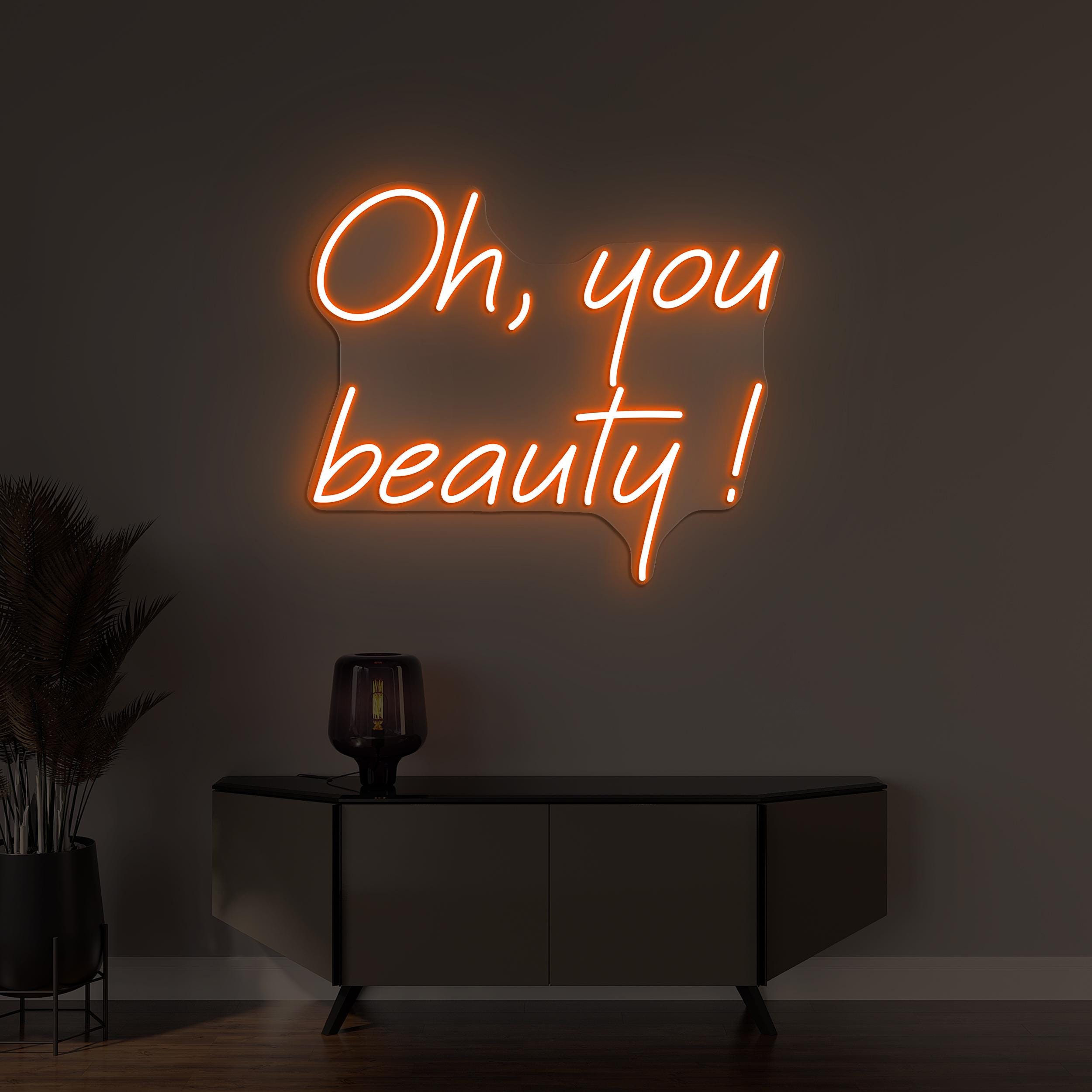 Oh You Beauty Neon Sign, Oh You Beauty LED Light, Beauty Saloon Wall Decor, Beauty Room Sign, Girl Room Wall Decor, Personalized Beauty Sign