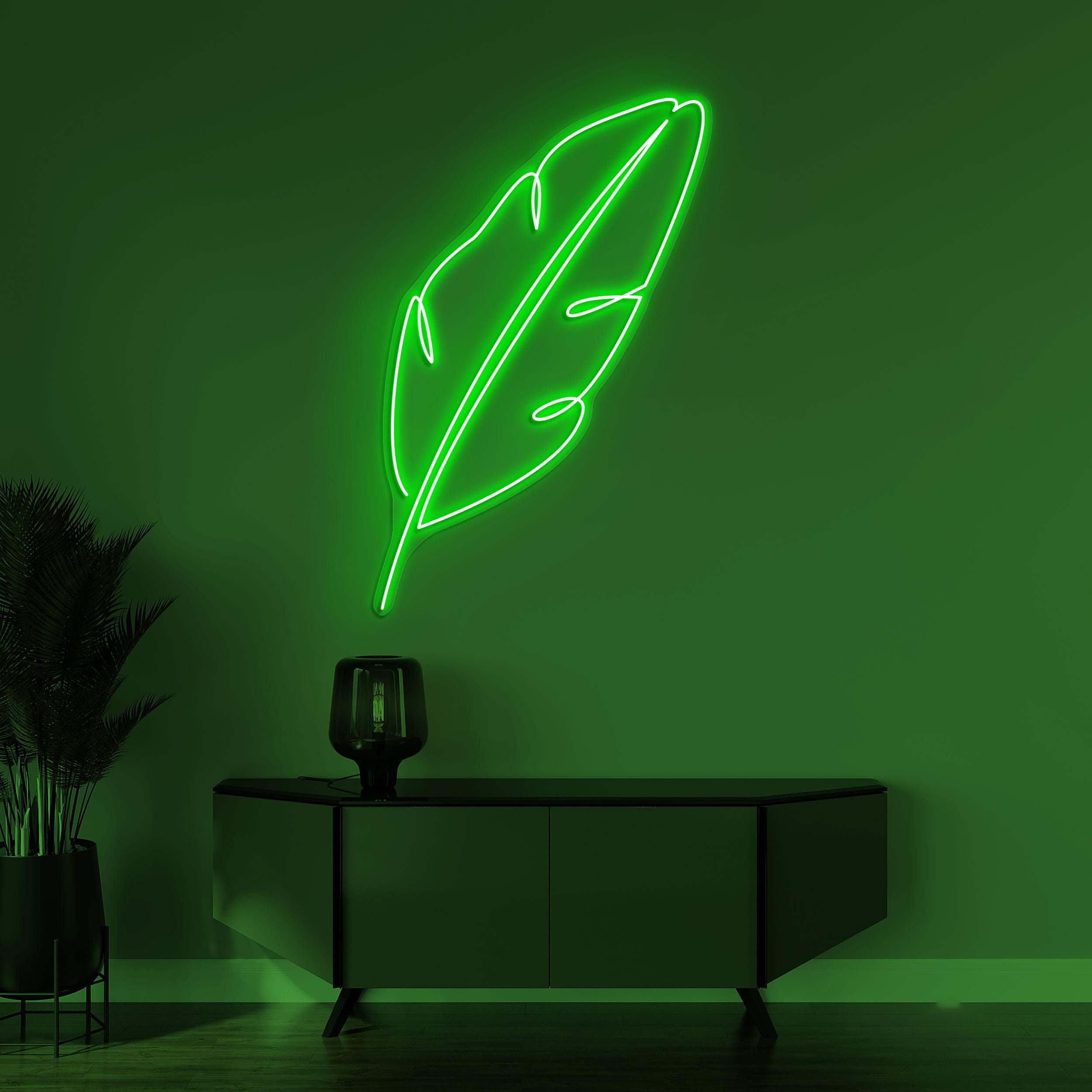Feather Neon Sign, Feather LED Light, Bird Feather Wall Decor, Leaf Wall Art, Home Led Sign, Bedroom Neon Light, Custom Neon Art, Lounge Art