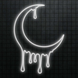 Melting Moon Neon Sign, Melting Moon LED Light, Crescent Moon Wall Art, Dripping Moon Wall Decor, Kids Room Neon Light, Home Neon Decor