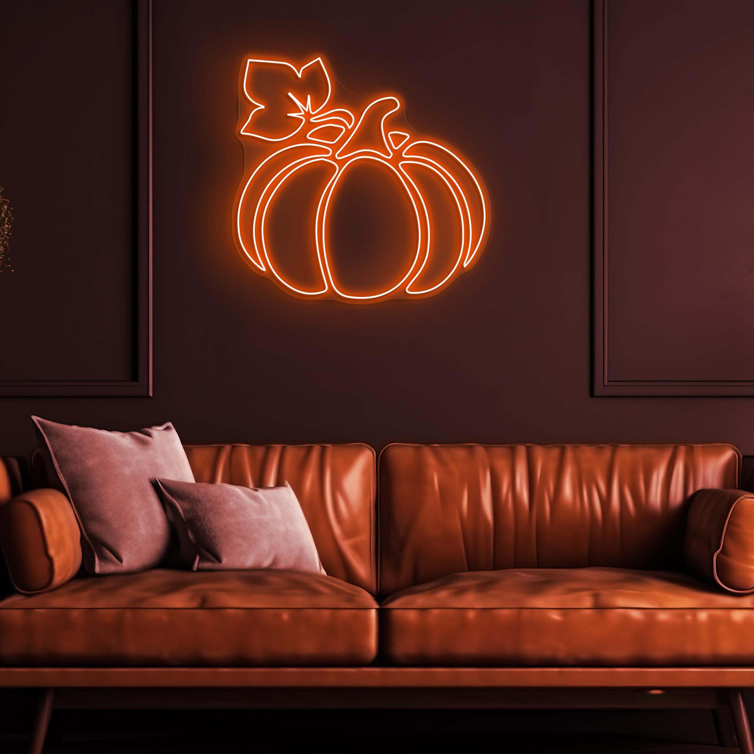Pumpkin Neon Sign, Pumpkin LED Light, Pumpkin Fruit Wall Decor, Fruit Shop Wall Art, Custom Sign, Kitchen Neon Light, Gift for Pumpkin lover