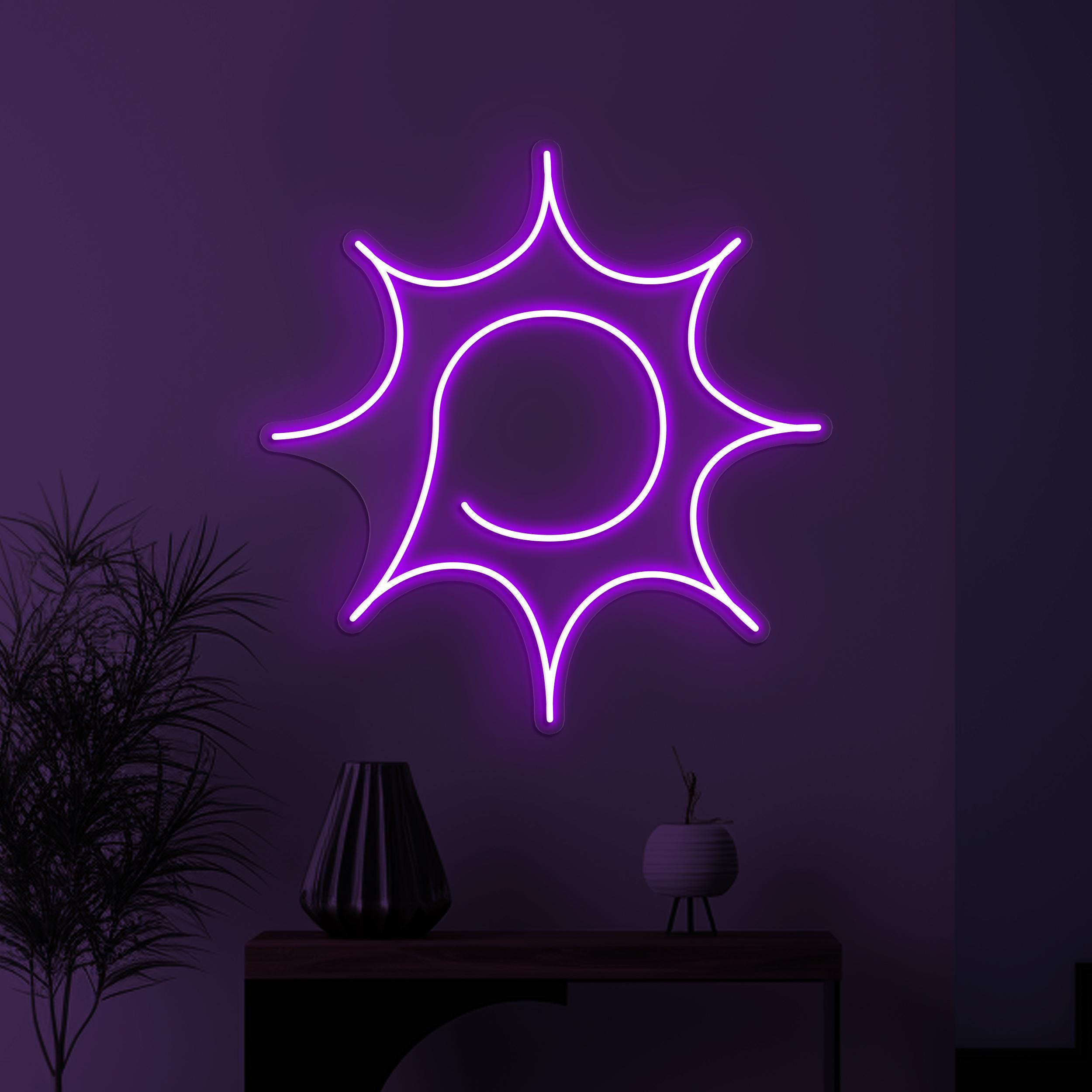 Sun Neon Sign, Sun LED Light, Home Wall Decor, Sun Symbol Wall Art, Kids Room Neon Light, Summer Vibes Led Sign, Bedroom Neon Wall Light