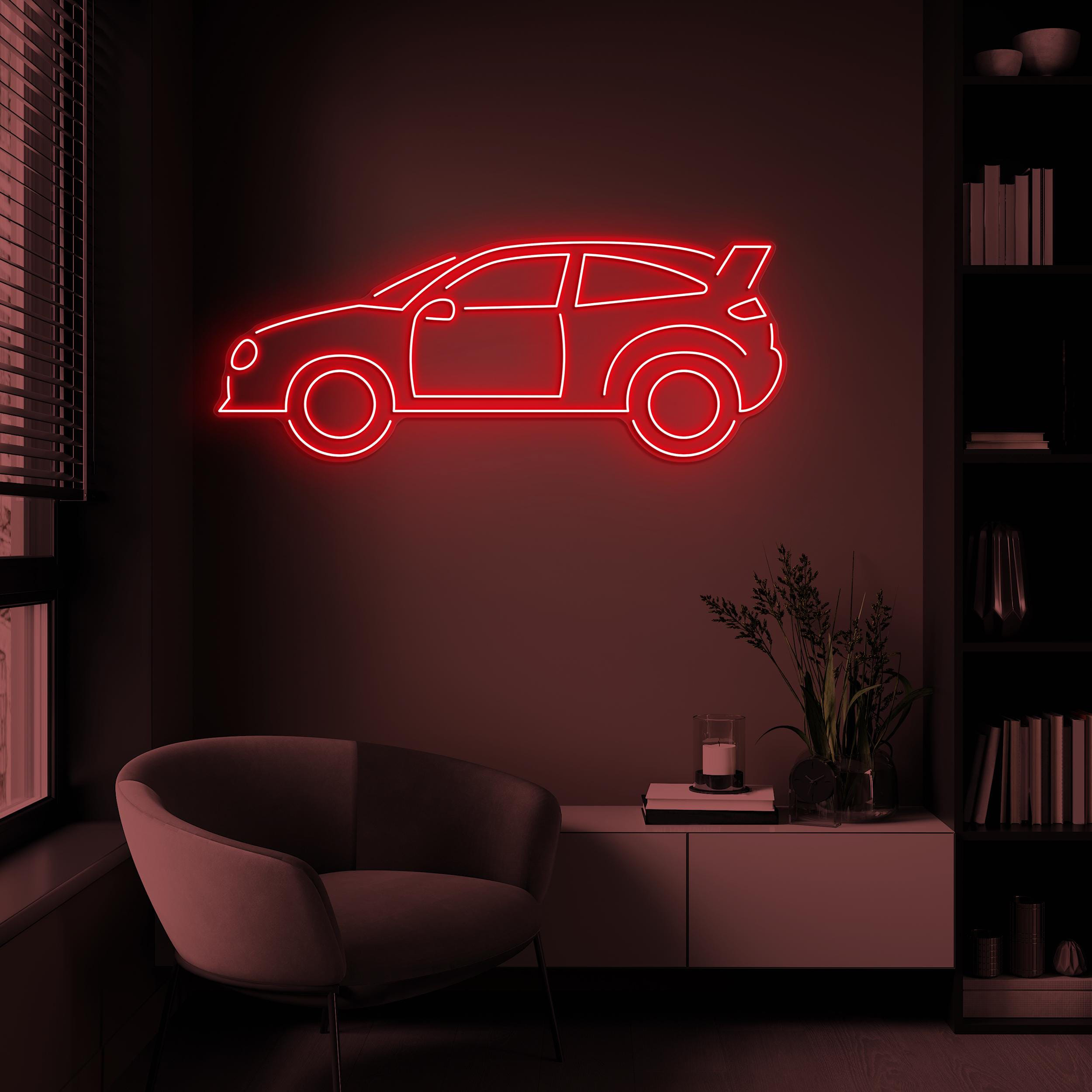 Car Neon Sign, Car LED Light, Garage Wall Decor, Race Car Wall Art, Automobile Neon Sign, Car Club Decor, Car Showroom Art, Car Lover Gift