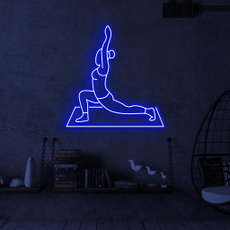 Girl Yoga Neon Sign, Girl Yoga LED Light, Yoga Club Wall Decor, Gym Wall Art, Yoga Pose Neon Sign, Fitness Room Led Light, Workout Neon Sign