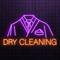 Dry Cleaning Neon Sign, Dry Cleaning LED Light, Suit Clean Wall Art, Hanger Clean Neon Decor, Garment Care Light, Dry Clean Shop Wall Decor