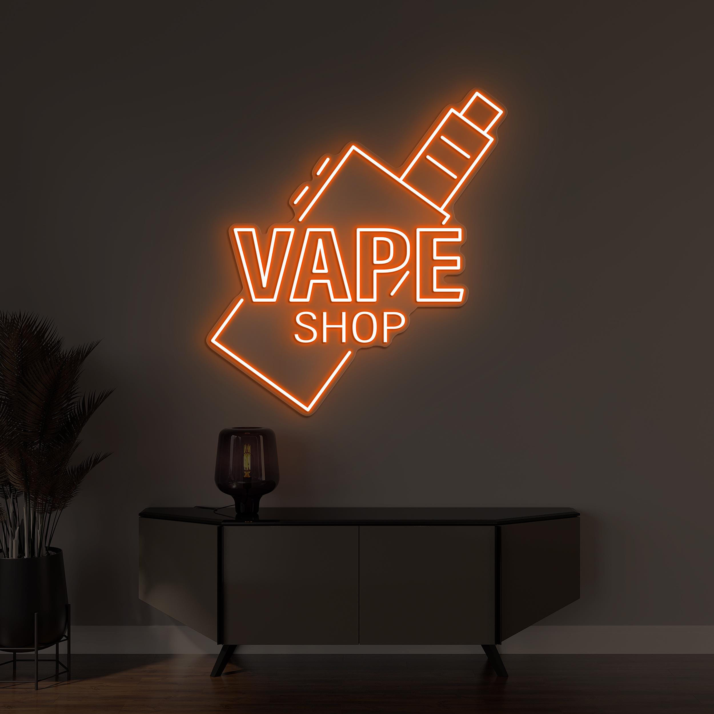 Vape Shop Neon Sign, Vape Shop LED Light, Custom Smoke Led Sign, Smoking Wall Decor, Bar Pub Club Man Cave Decor, Vape Shop Wall Decor, Gift