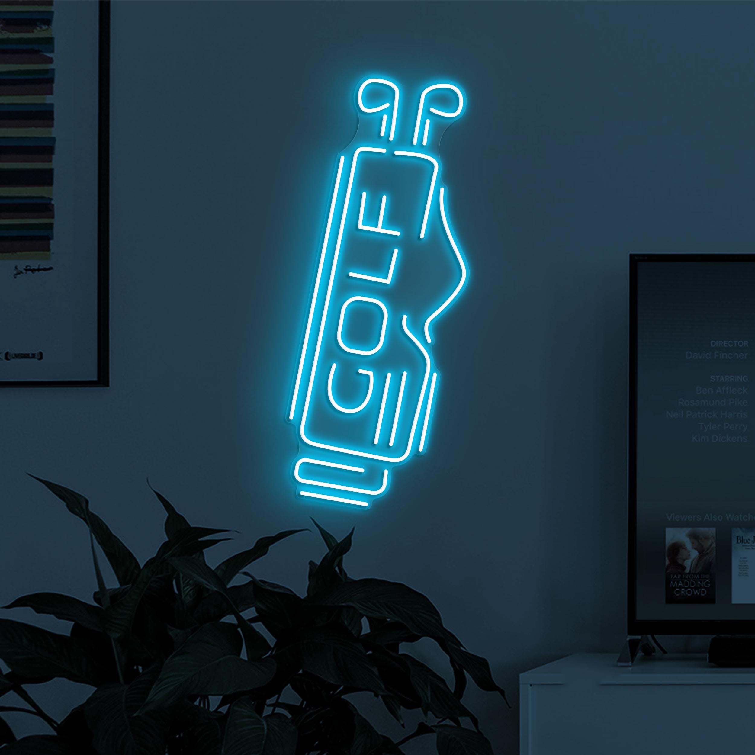 Golf Neon Sign, Golf Bag LED Light, Golf Bag Neon Light, Golf Club Wall Decor, Sports Shop Wall Art, Custom Neon Sign, Game Room Led Sign