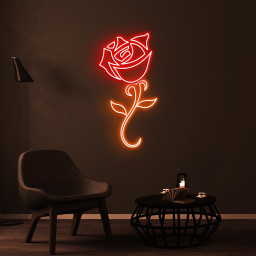 Rose Neon Sign, Rose LED Light, Romantic Wall Decor, Flower Shop Wall Art, Wedding Party Neon Light, Couple Neon Gift, Party Wall Light