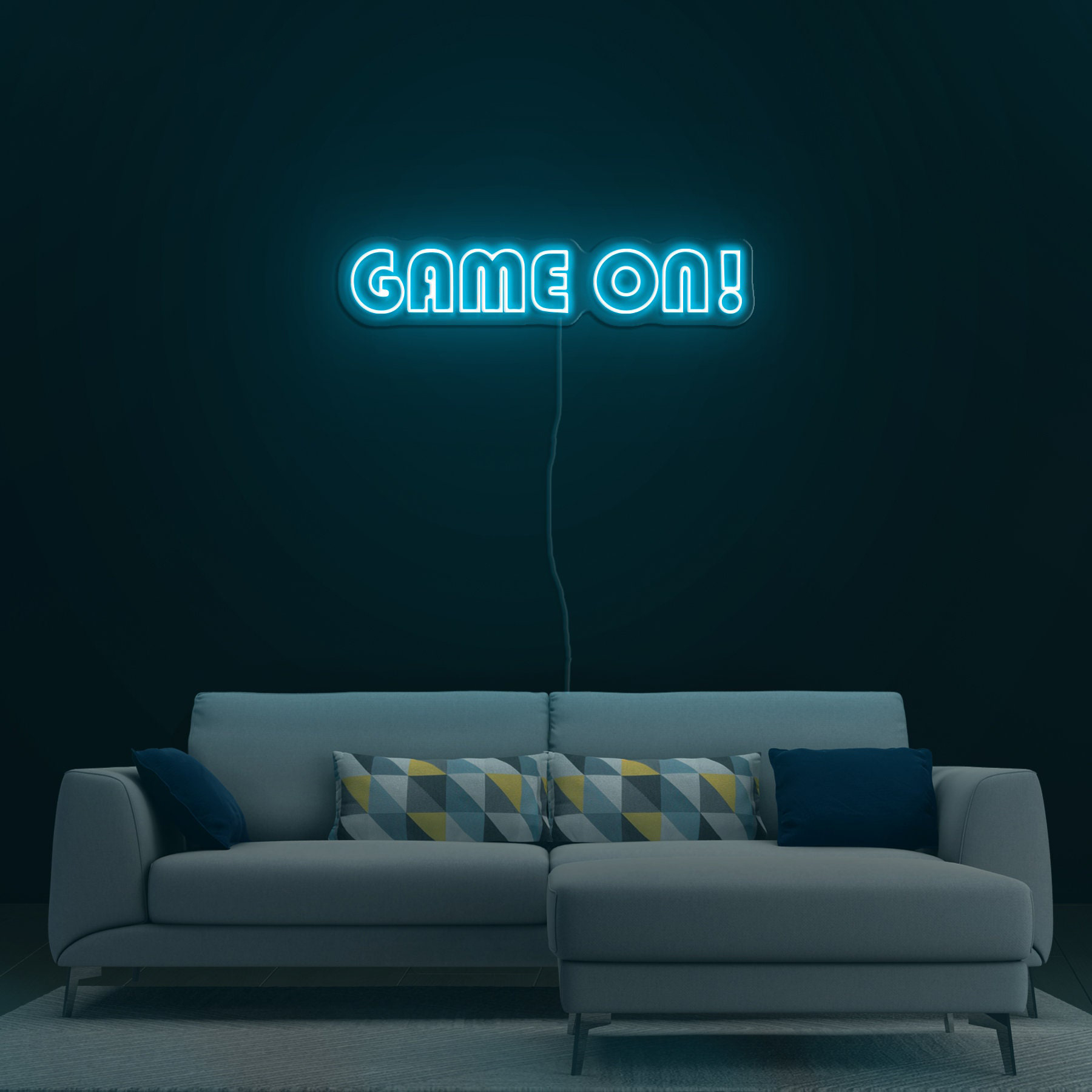 Game On! Neon Sign, Neon Light for Gamer Room Wall Decor, Game Area Neon Sign, Game Night Signage for Bedroom or Game Zone, Game room sign