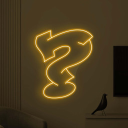 Question Mark Neon Sign, LED Question Mark Light, Arrow Wall Decor, Direction Wall Art, Mall Neon Light, College & University Decor, Gift