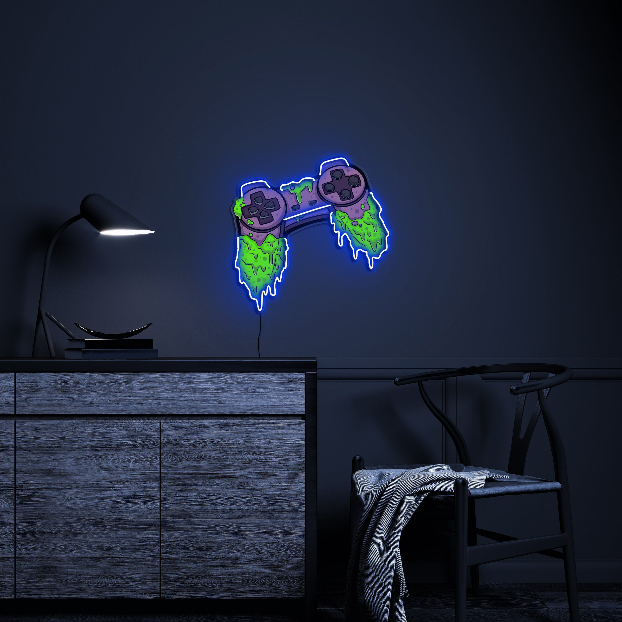 Game Controller Neon Sign, Controller Neon Light, Gamer Remote Neon Sign, LED Pop Art Sign, Game Room Decor, Cool LED Wall Art for Gamers