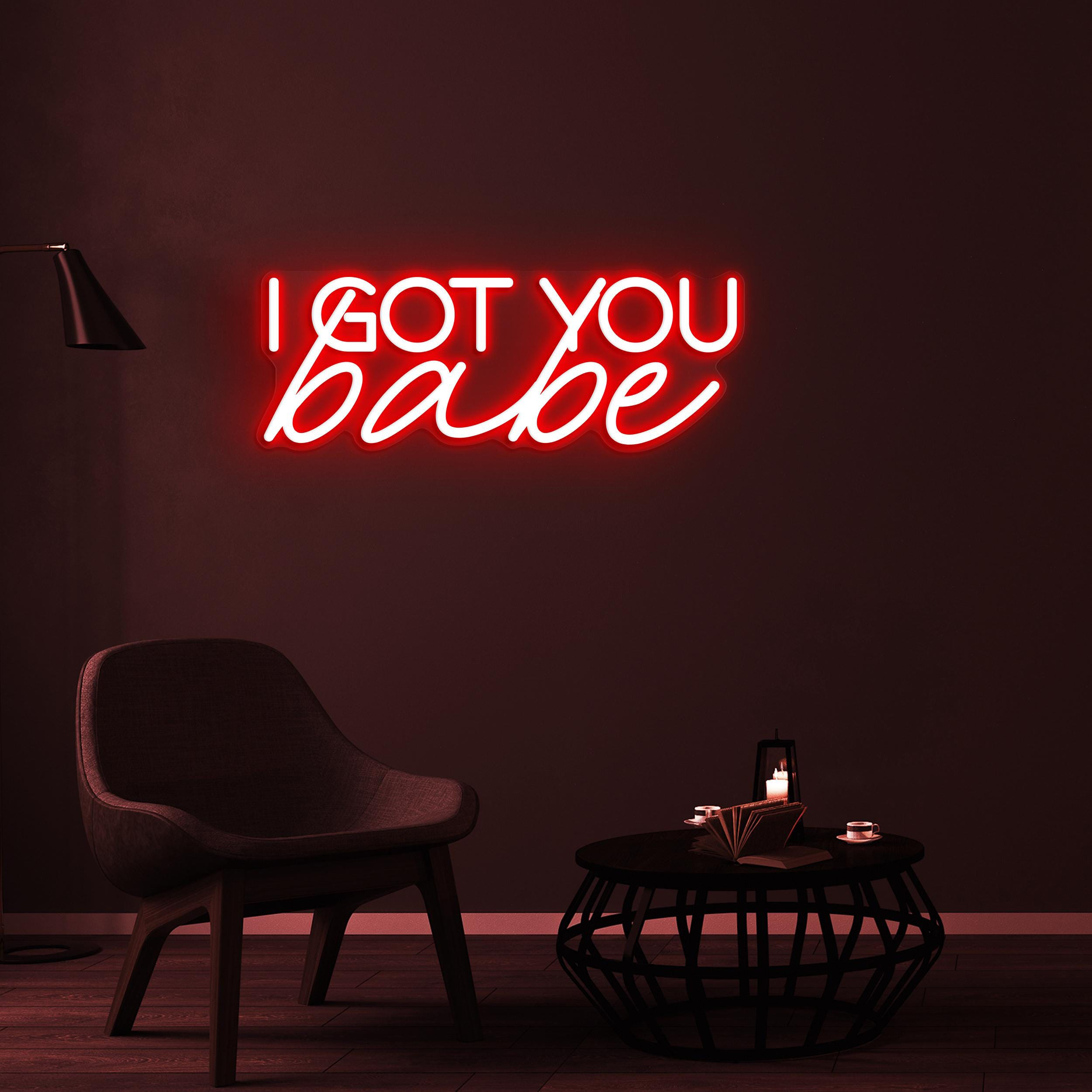 I Got You Babe Neon Sign, I Got You Babe Light, Wedding Backdrop Wall Decor, Romantic Couple Neon Light, Wedding Party Decor, Couple Gift
