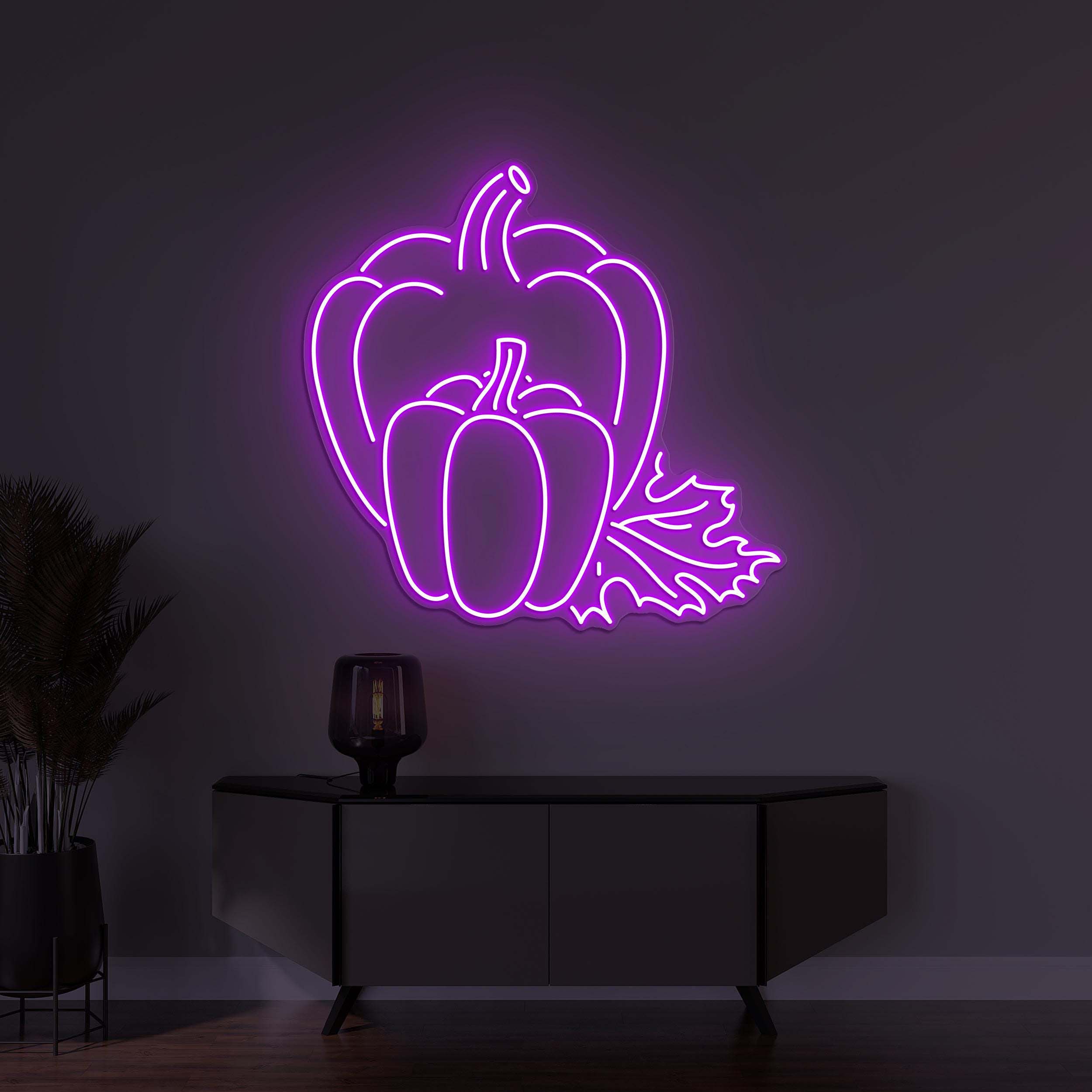 Bell Pepper Neon Sign, Bell Pepper LED Light, Vegetable Shop Wall Decor, Bell Pepper Spice Neon Art, Kitchen Neon Light, Bell Pepper Lover