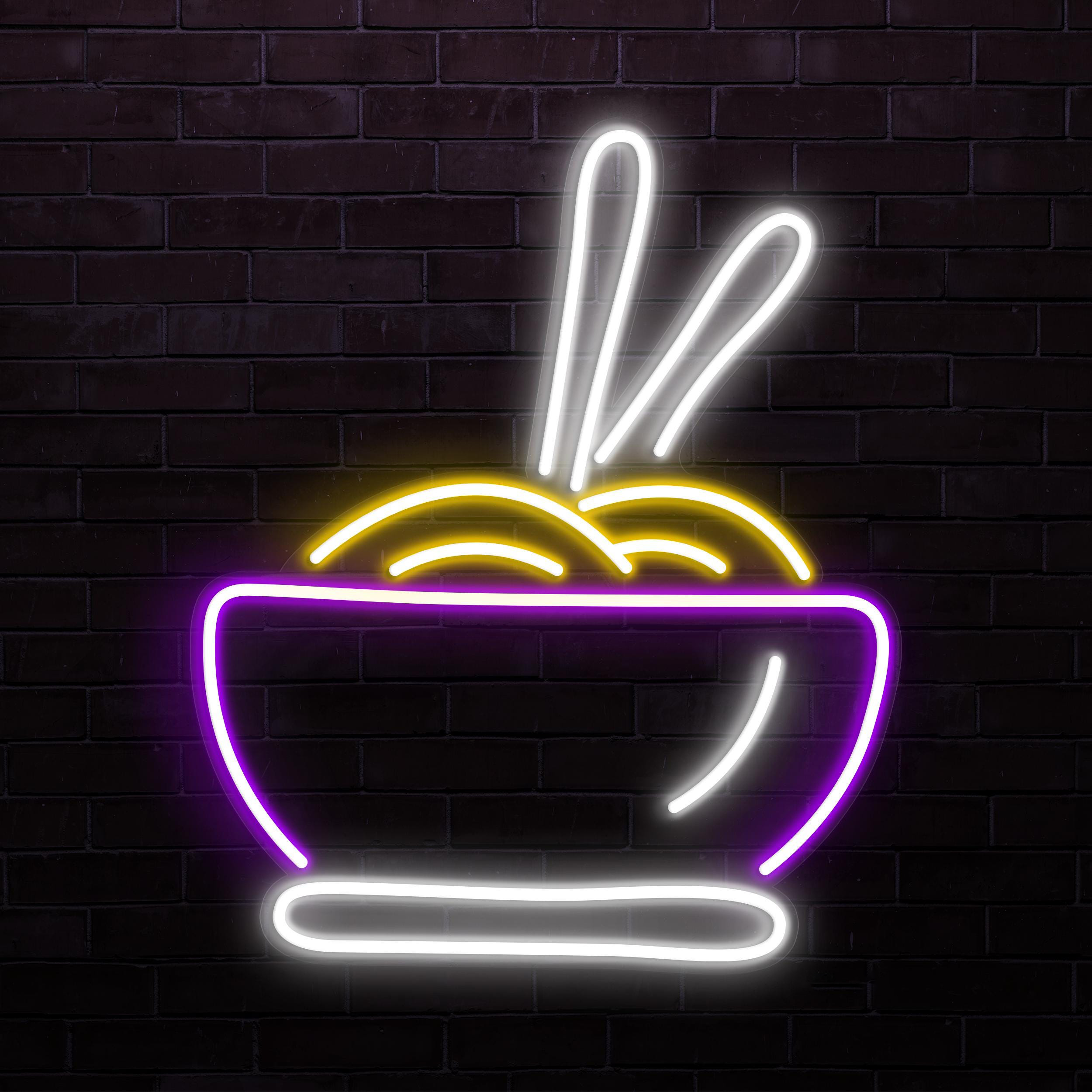 Noodles Neon Sign, Noodles LED Light, Ramen Wall Decor, Coffee Shop Neon Light, Kitchen Wall Art, Coffee Cup Neon Sign, Coffee Lover Art