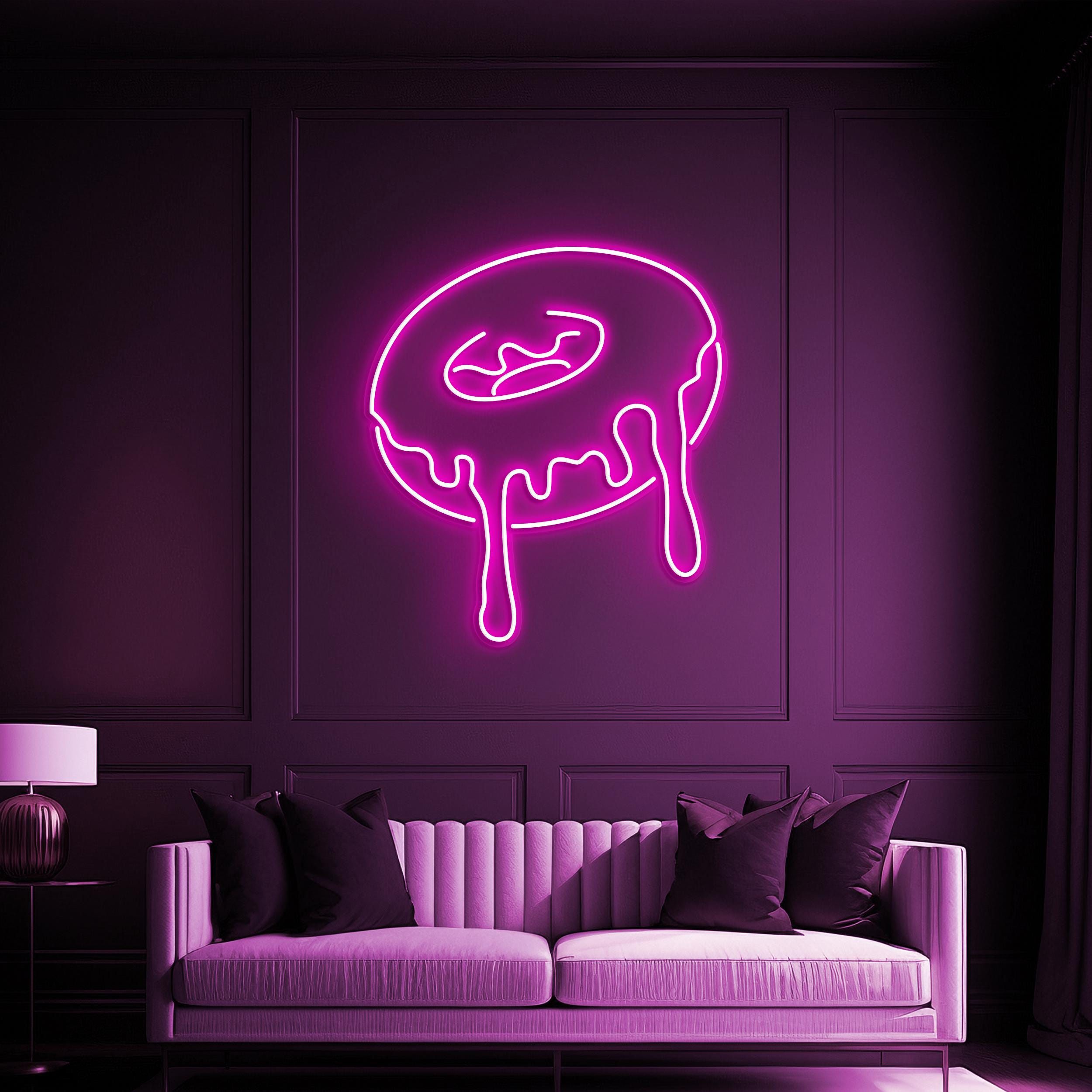 Donut Neon Sign, Donut LED Sign, Yummy Donut Wall Decor, Dessert Shop Art, Donut Cafe Wall Art, Kitchen Decor, Party Decor, Donut Lover's
