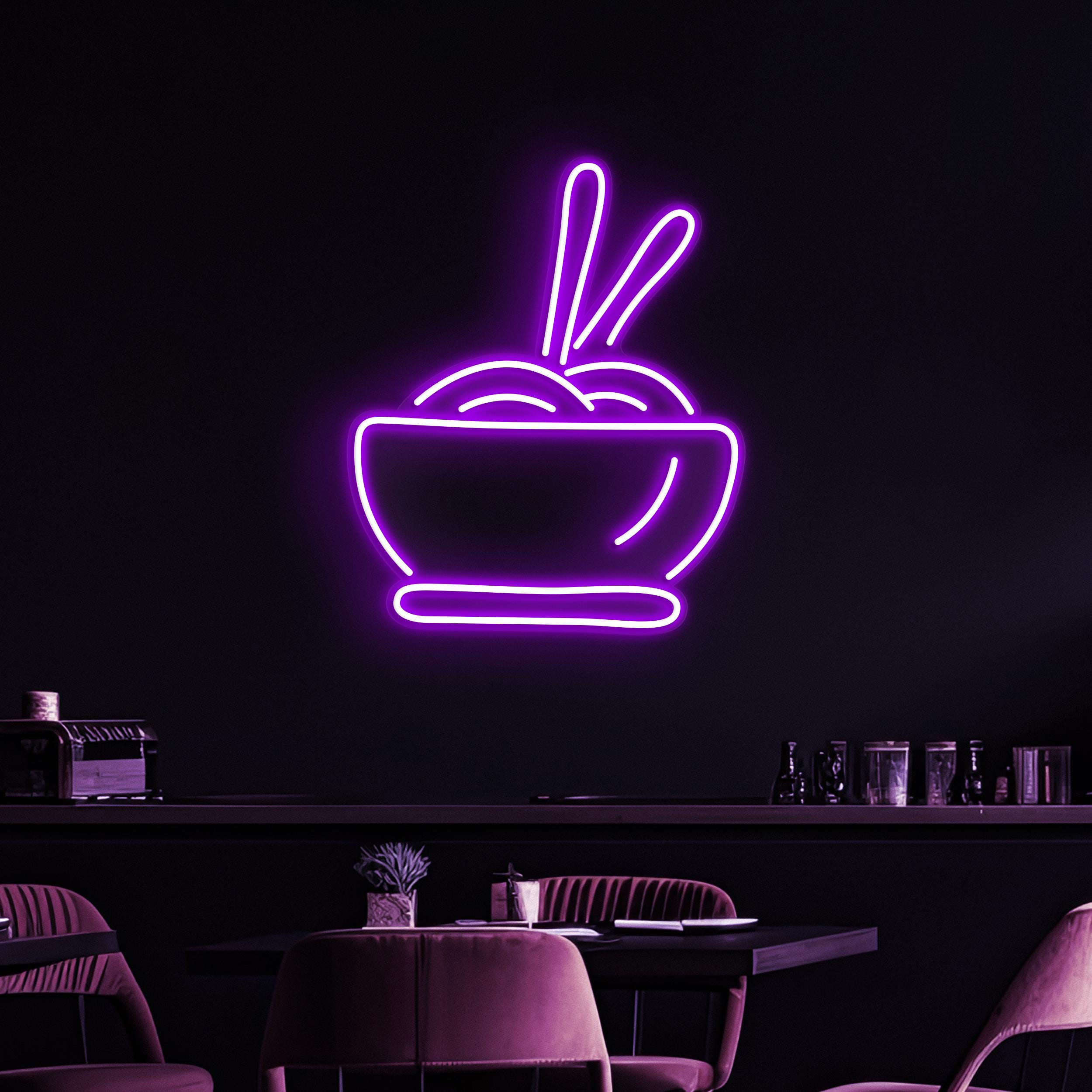 Noodles Neon Sign, Noodles LED Light, Ramen Wall Decor, Coffee Shop Neon Light, Kitchen Wall Art, Coffee Cup Neon Sign, Coffee Lover Art