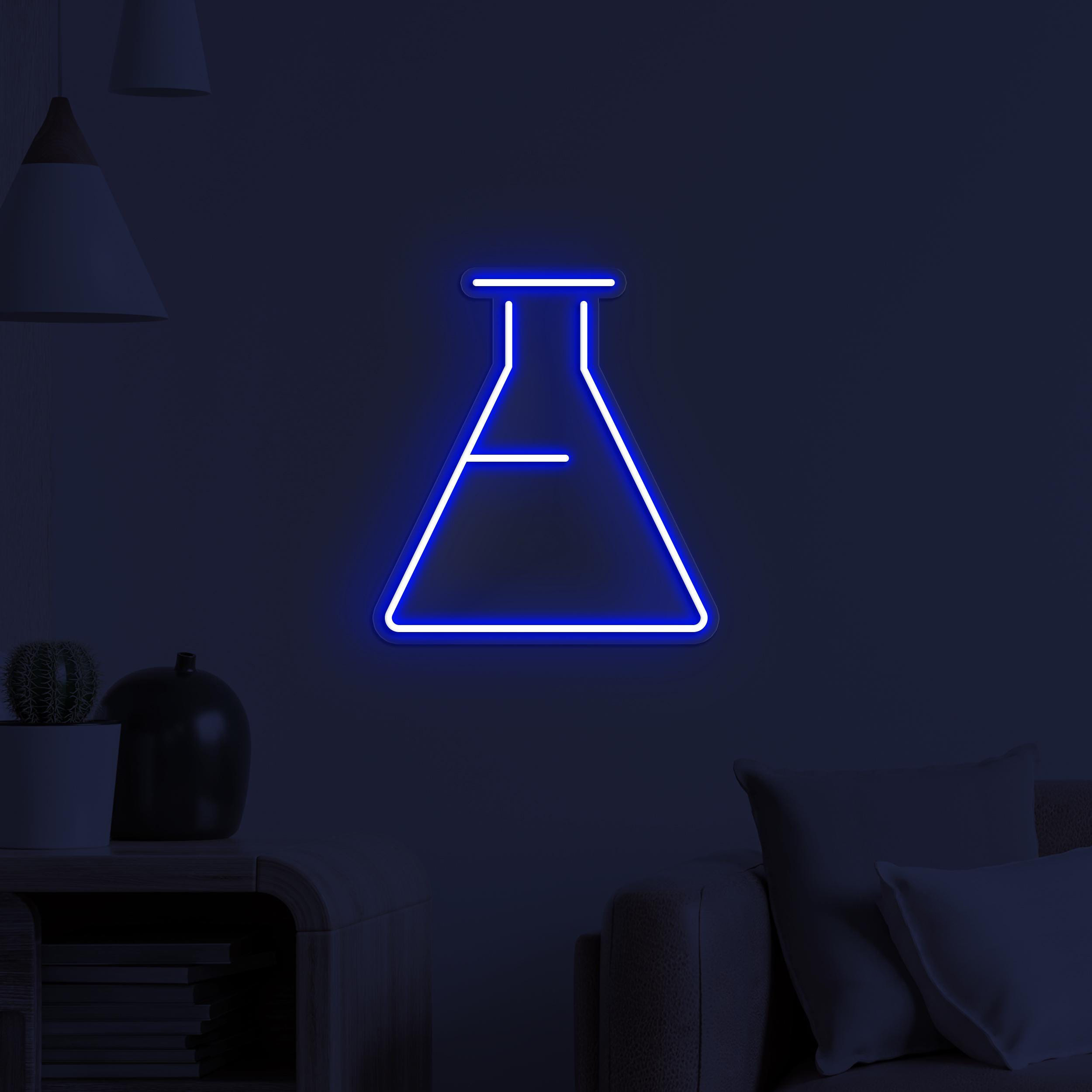 Flask Neon Sign, Flask LED Light, Science Wall Art, Library Wall Decor, Decor for School, Colleges and Universities, Custom Neon Light, Gift