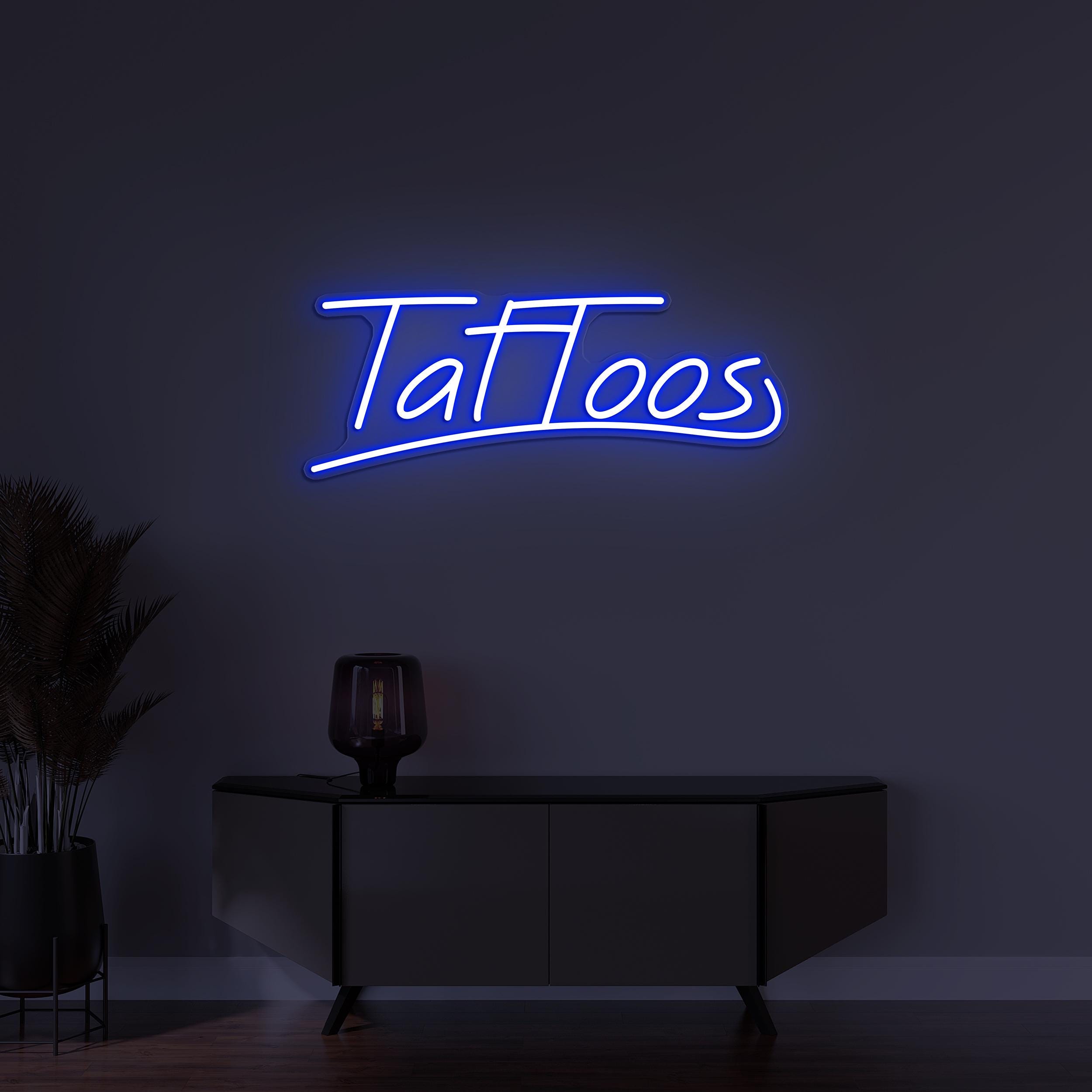 Tattoos Neon Sign, Tattoos LED Light, Tattoos Logo Decor, Tattoo Shop Wall Art, Tattoo Artist Sign, Tattoo Studio Light, Tattoo Room Decor