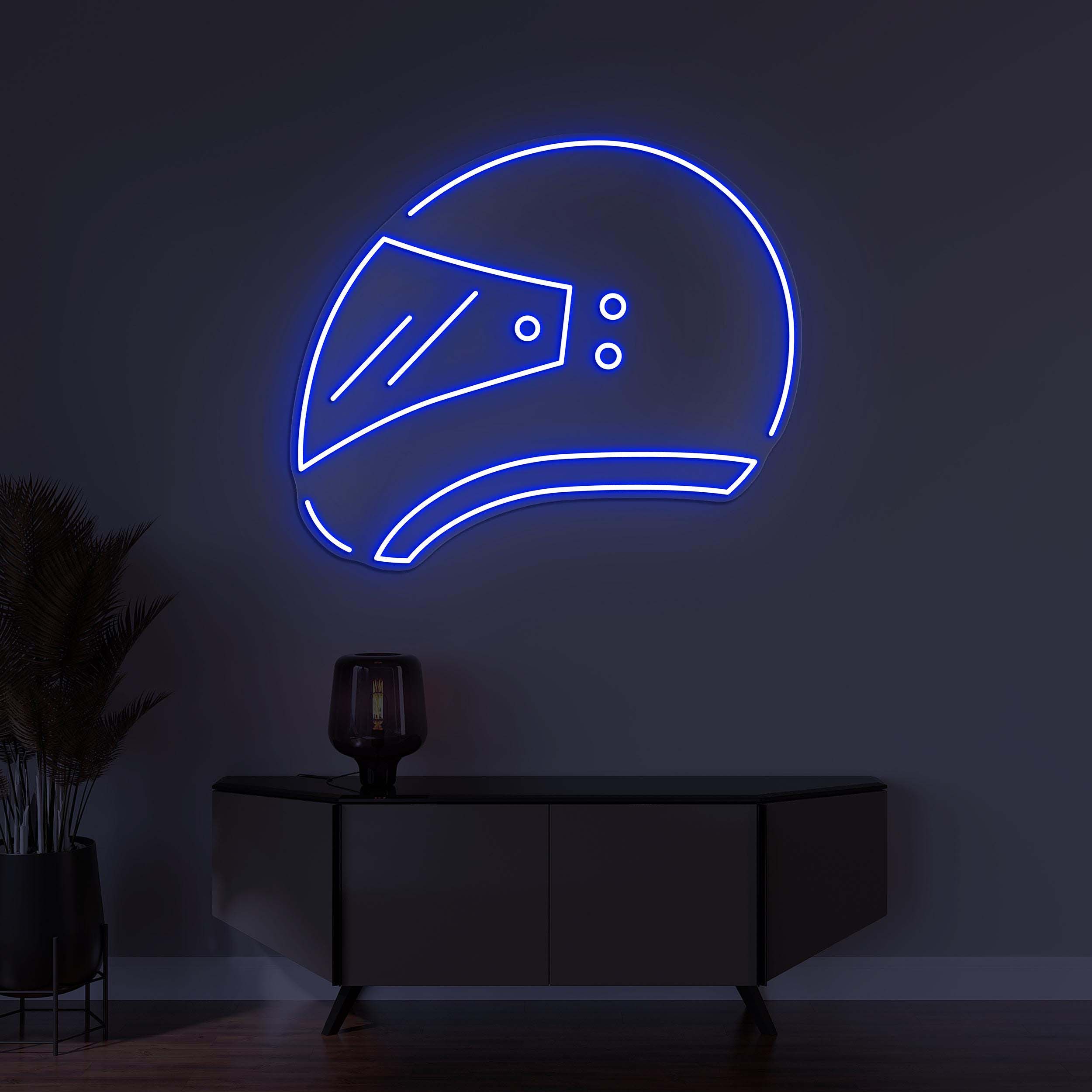 Helmet Neon Sign, Helmet LED Light, Motorcycle Helmet Wall Decor, Bike Rider Neon Sign, Boys Room Art, Bike Shop Decor, Led Neon Art, Gift