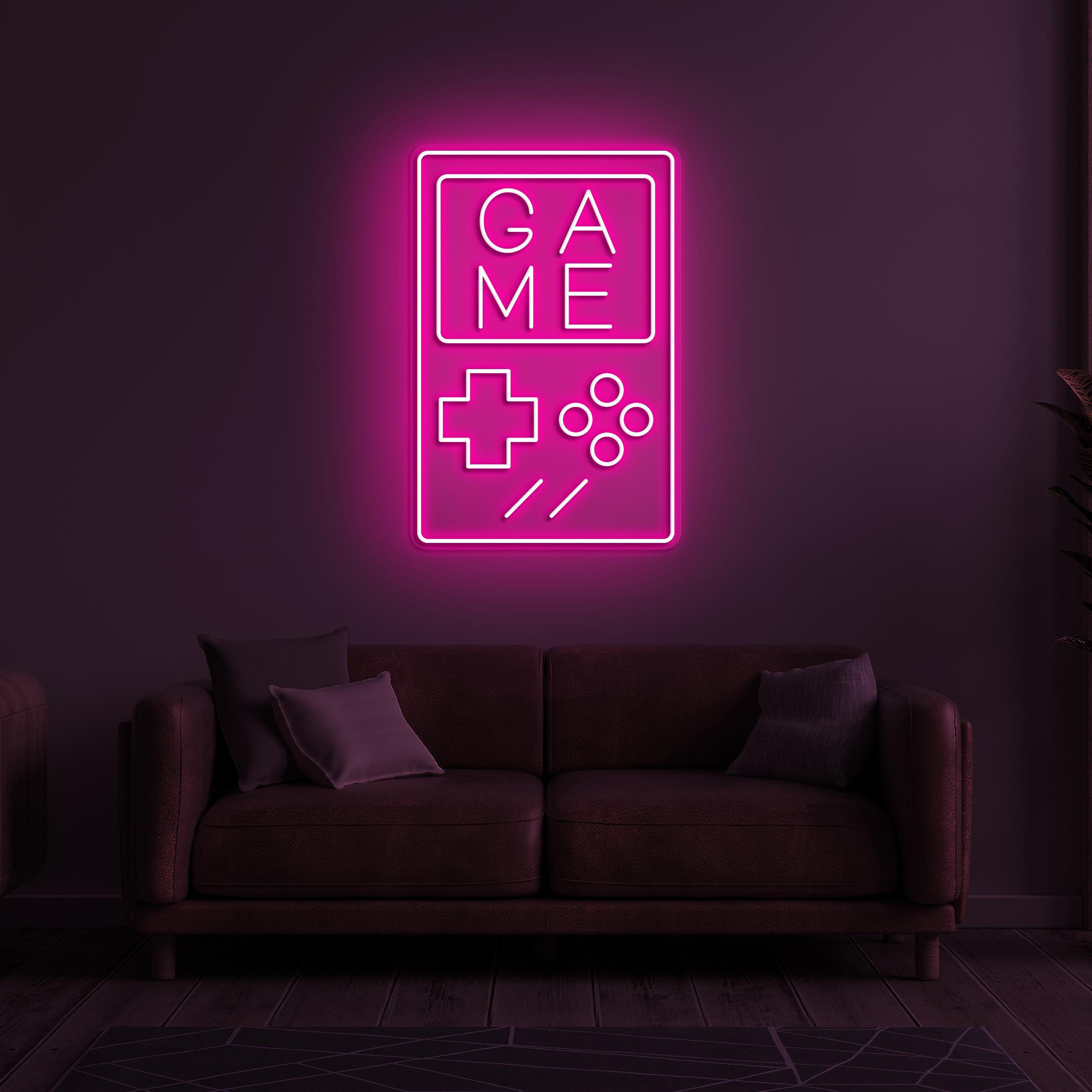 Game Controller Neon Sign, Game Controller LED Light, Game Console Wall Art, Decor for Boy Room, Gaming Room, Home, Custom Gamepad Neon Sign