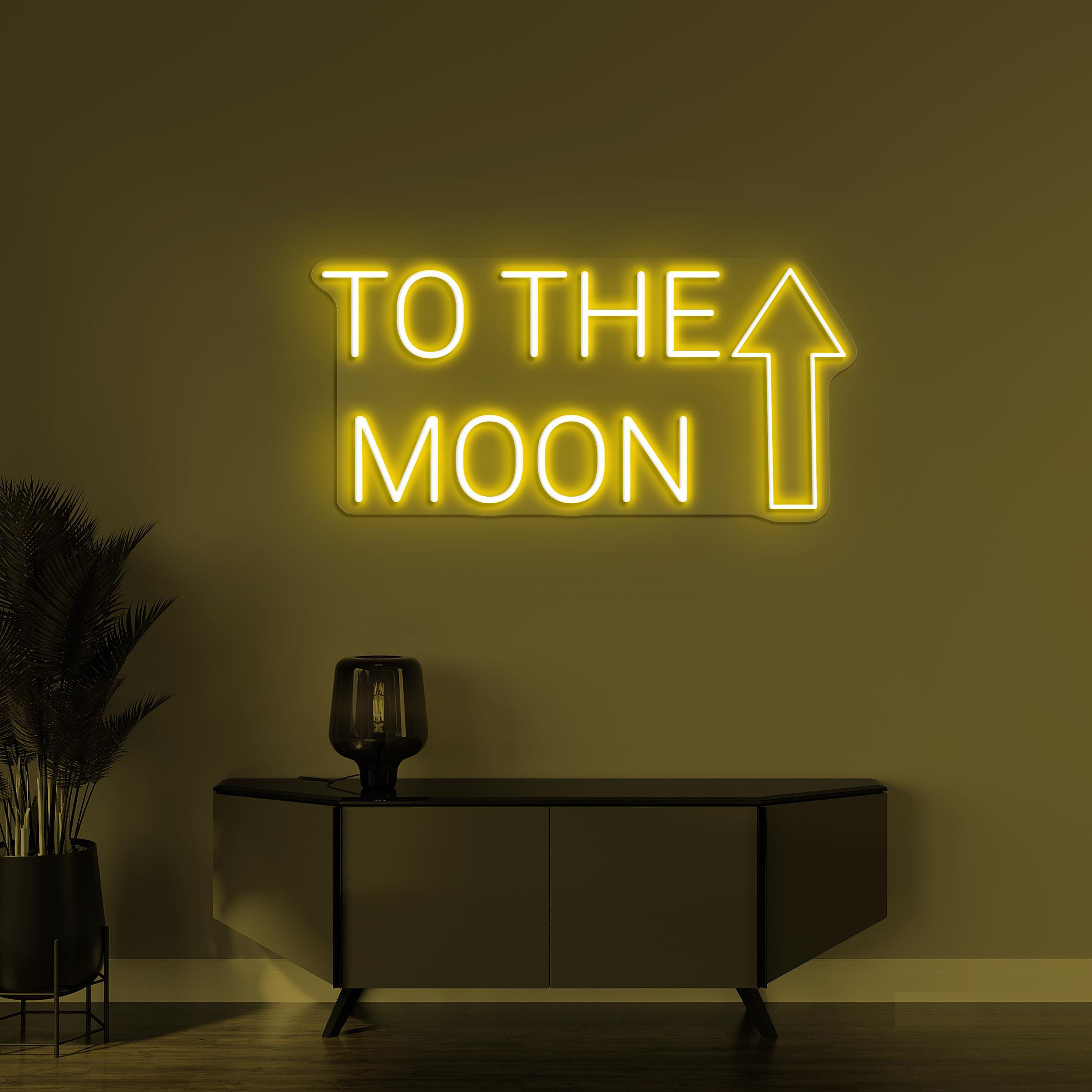 To the Moon Neon Sign, To the Moon LED Light, Bedroom Wall Decor, Wedding Wall Art, Engagement Party Backdrop Sign, Living Room Nron Light