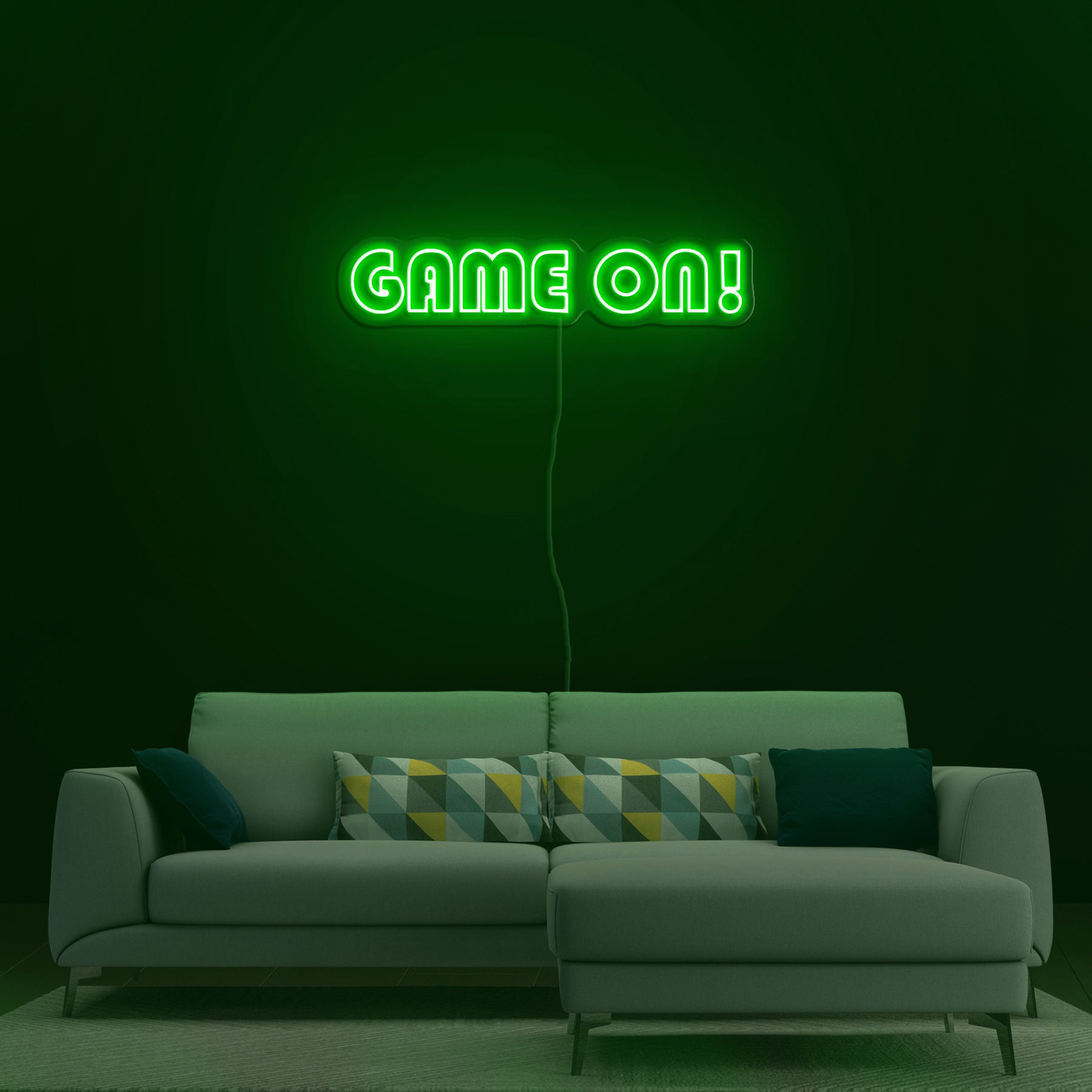 Game On! Neon Sign, Neon Light for Gamer Room Wall Decor, Game Area Neon Sign, Game Night Signage for Bedroom or Game Zone, Game room sign
