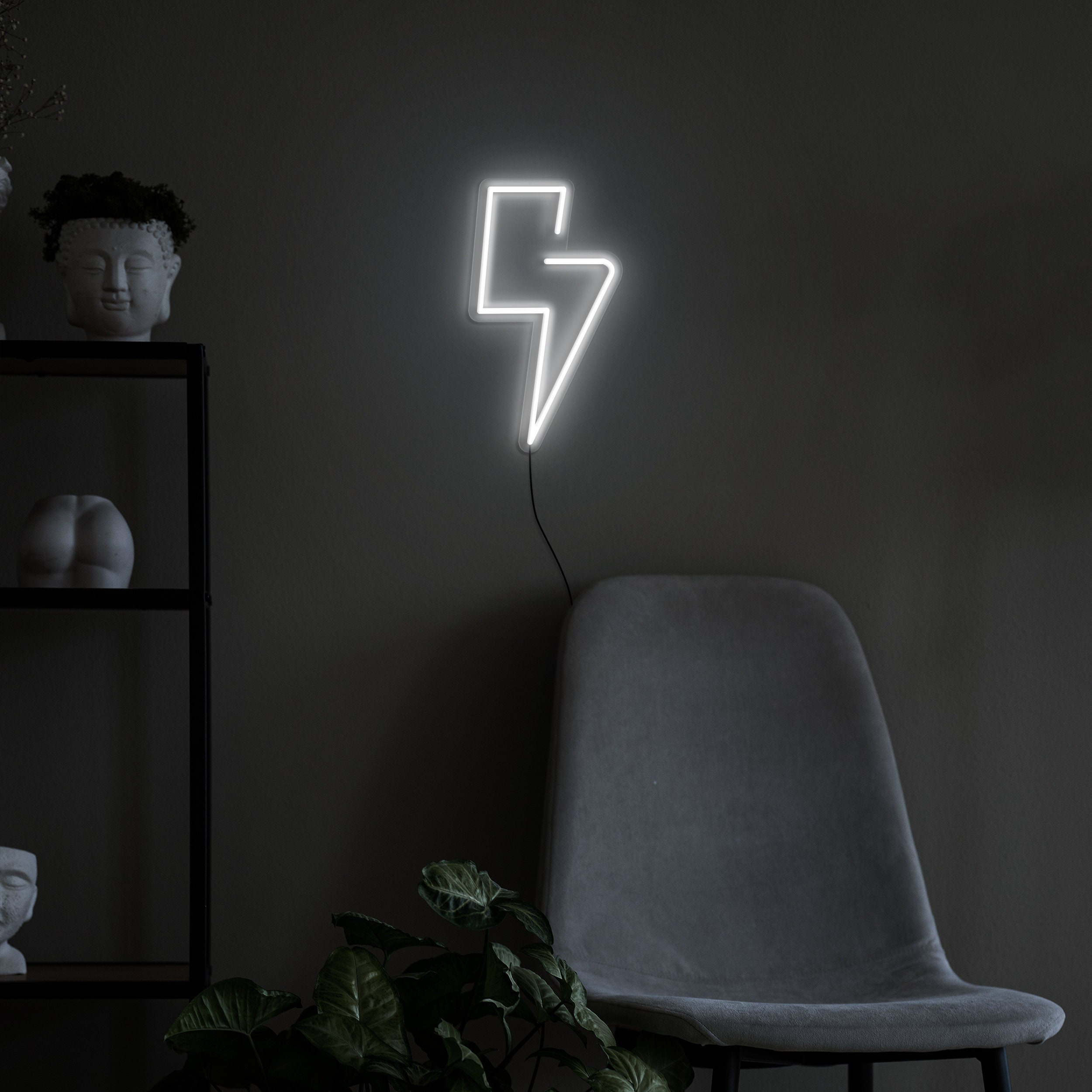 Lightning Bolt Neon Sign, USB Powered LED Light, Neon Wall Decor for Bedroom, Gaming Room, Girls' Room, Kids' Room, Neon Sign, Led Home Art