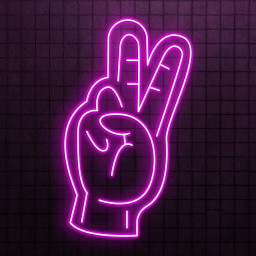 Hand Neon Sign, Victory LED Light, Positive Wall Decor, Peace Neon Sign, Home Neon Light, Cafe, Bar & Studio Led Sign, Game Room Decor