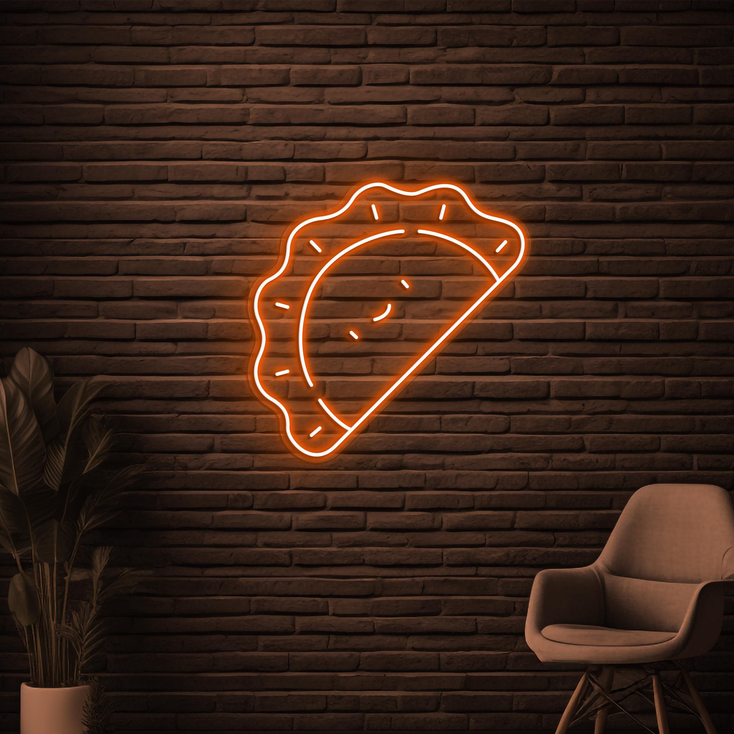 Pierogi Neon Sign, Pierogi LED Light, Dumplings Wall Decor, Vareniks Wall Art, Restaurant Neon Sign, Japanese Food Sign, Dumpling Shop Decor