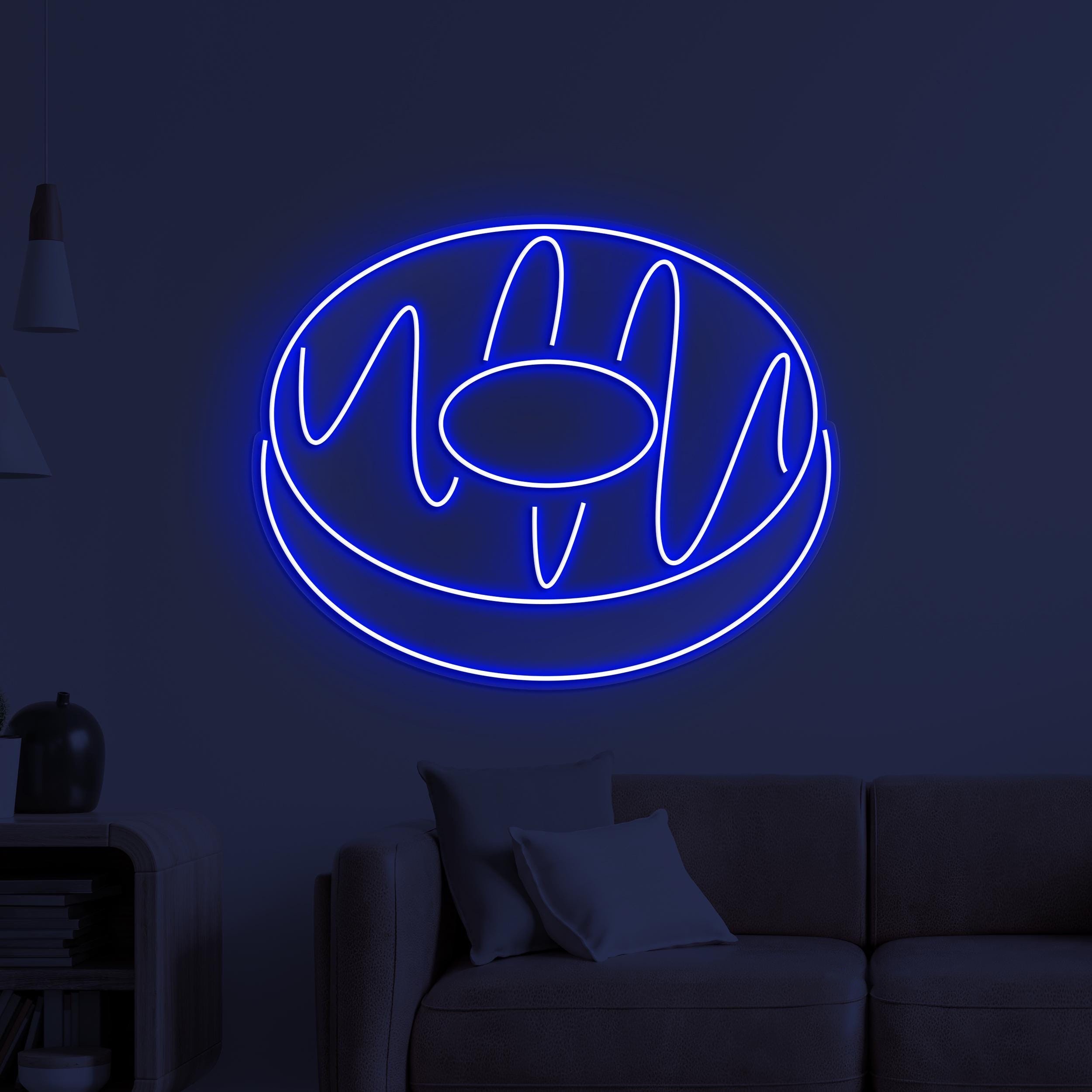 Donut Neon Sign, Donut LED Sign, Yummy Donut Wall Decor, Sugar Rush Neon Light, Sweet Treat Wall Art, Dessert Shop Art, Kitchen Wall Decor