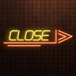 CLOSE Neon Sign, Close Led Light, CLOSE Arrow Wall Decor, Shop Logo Neon Art, Directional CLOSE Neon Light, Closed Arrow Neon Wall Art