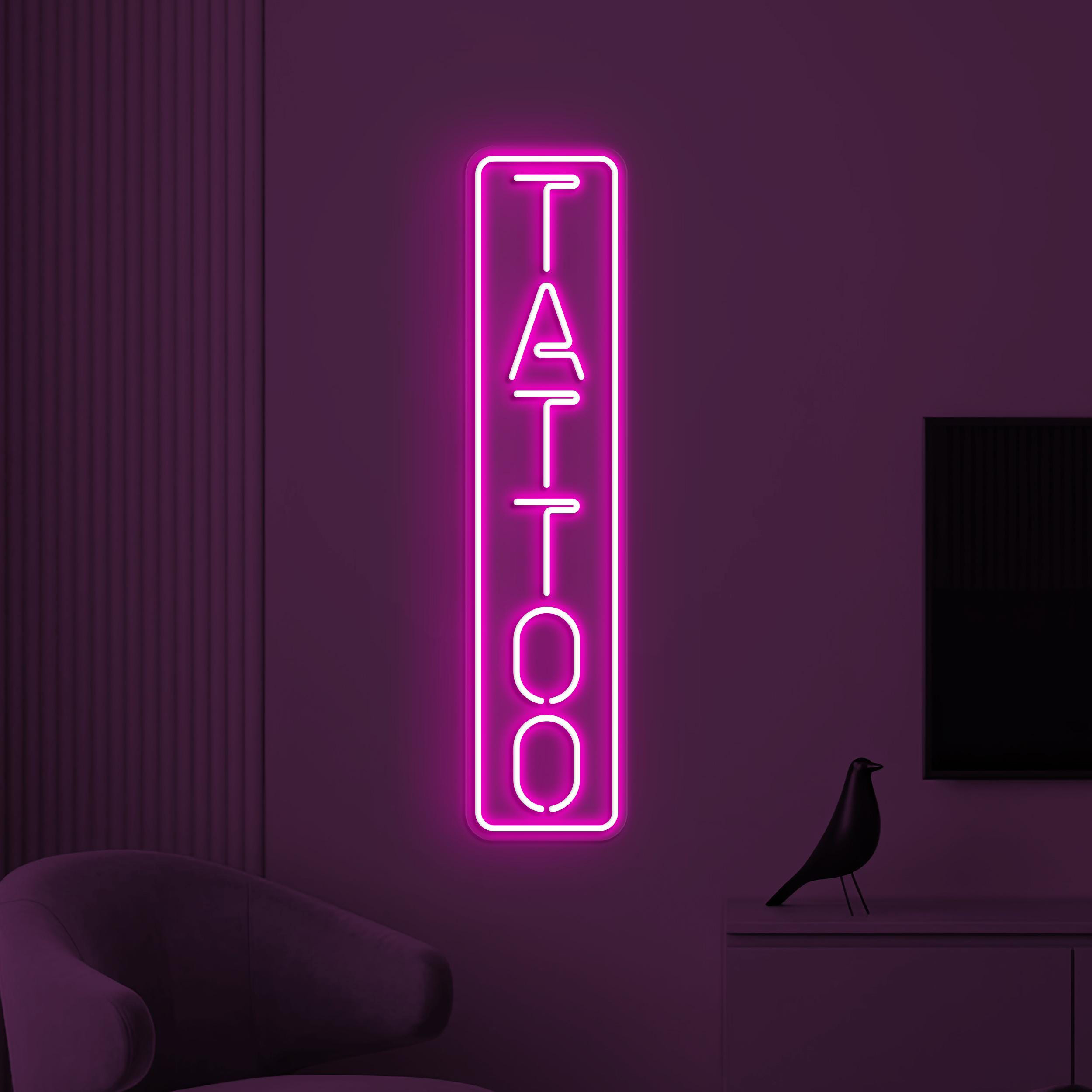 Tattoo Neon Sign, Tattoo LED Light, Tattoo Shop Wall Art, Tattoo Center Wall Decor, Tattoo Business Logo Sign, Tattoo Artist Room Decor