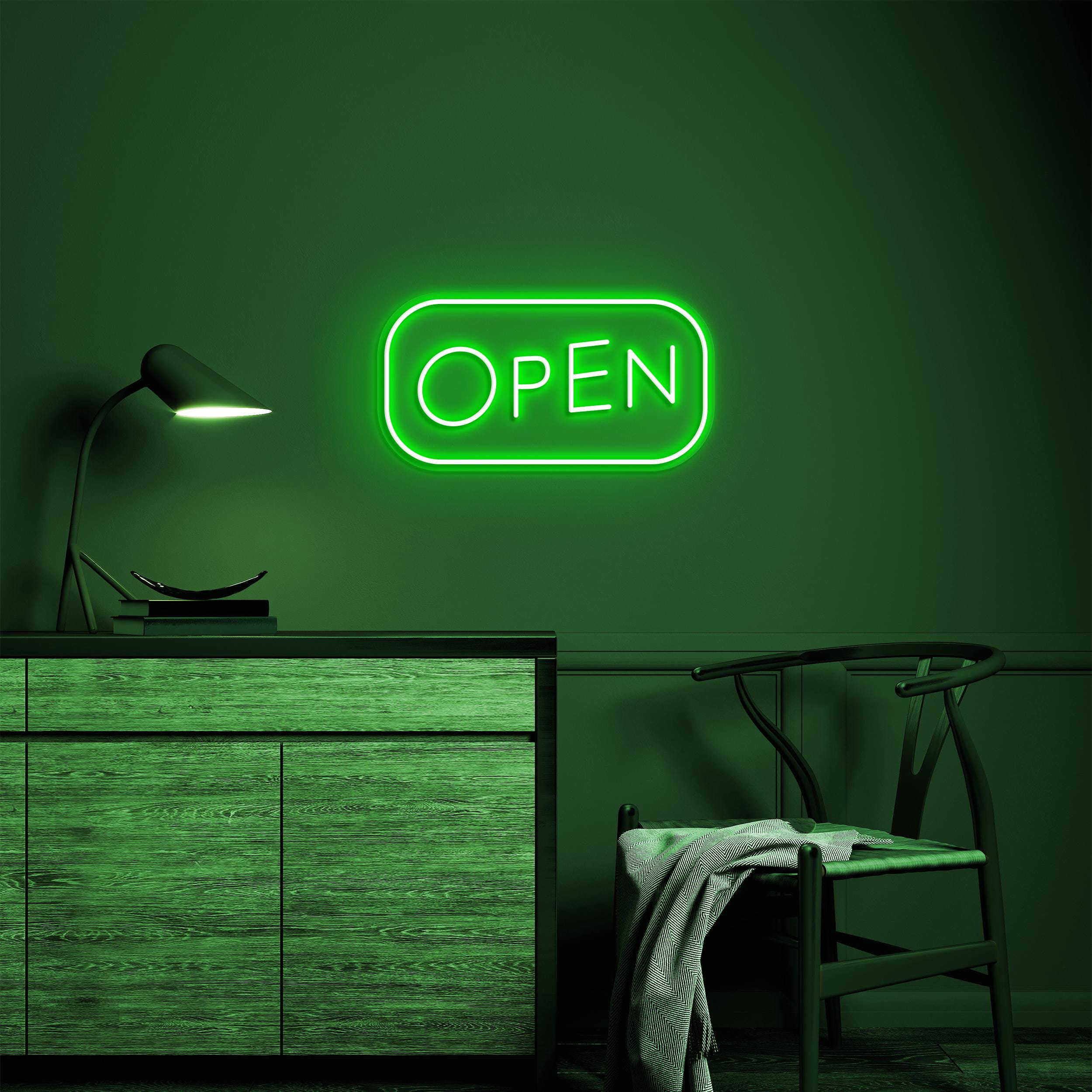 Open Neon Sign, Open Led Light, Open Wall Decor, Open Door Display Sign, Club, Bar Pub, Store Wall Art, Business Logo Art, Beauty Shop Decor